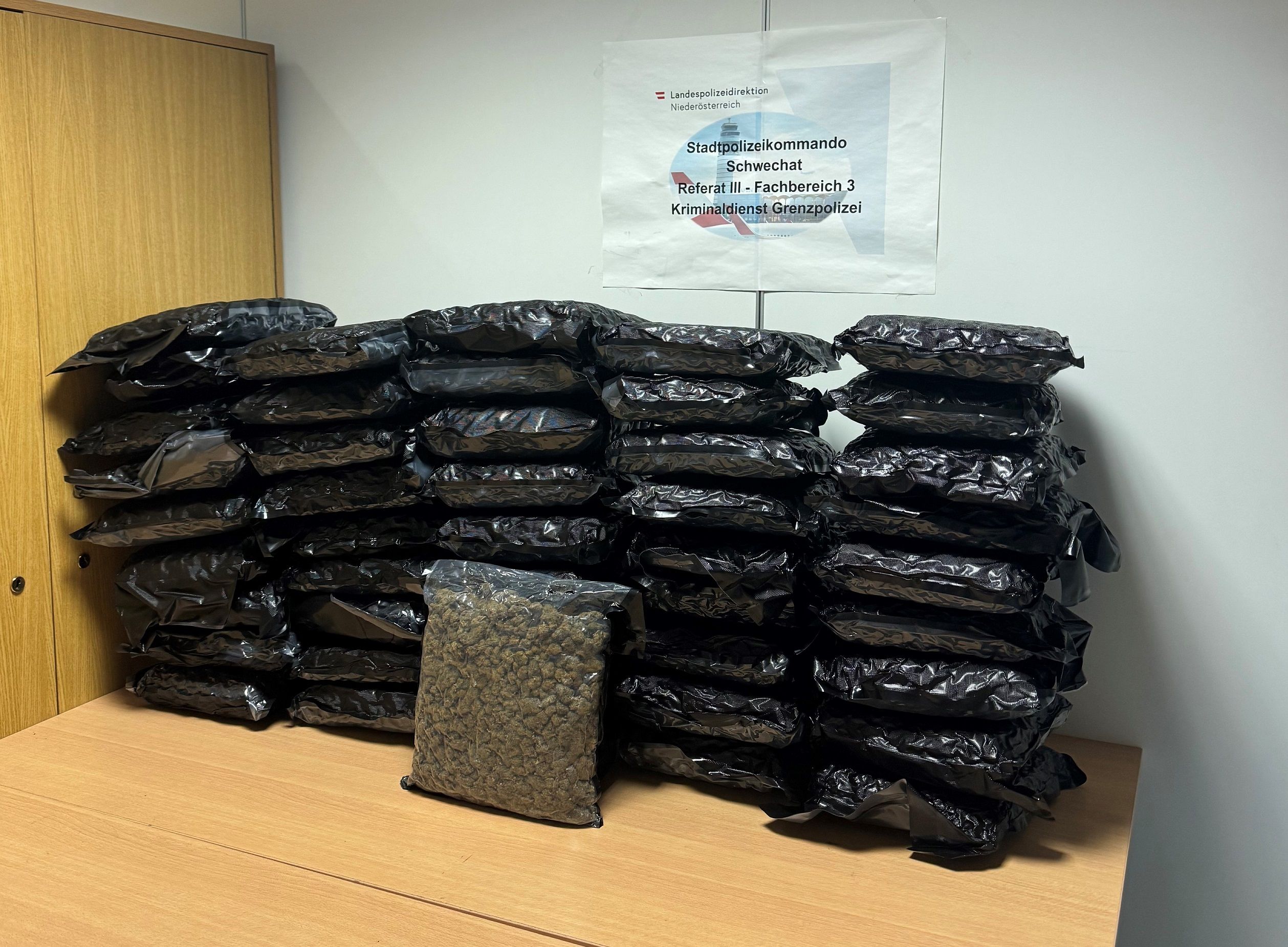 Das Suchtgift wurde von der Polizei sichergestellt.