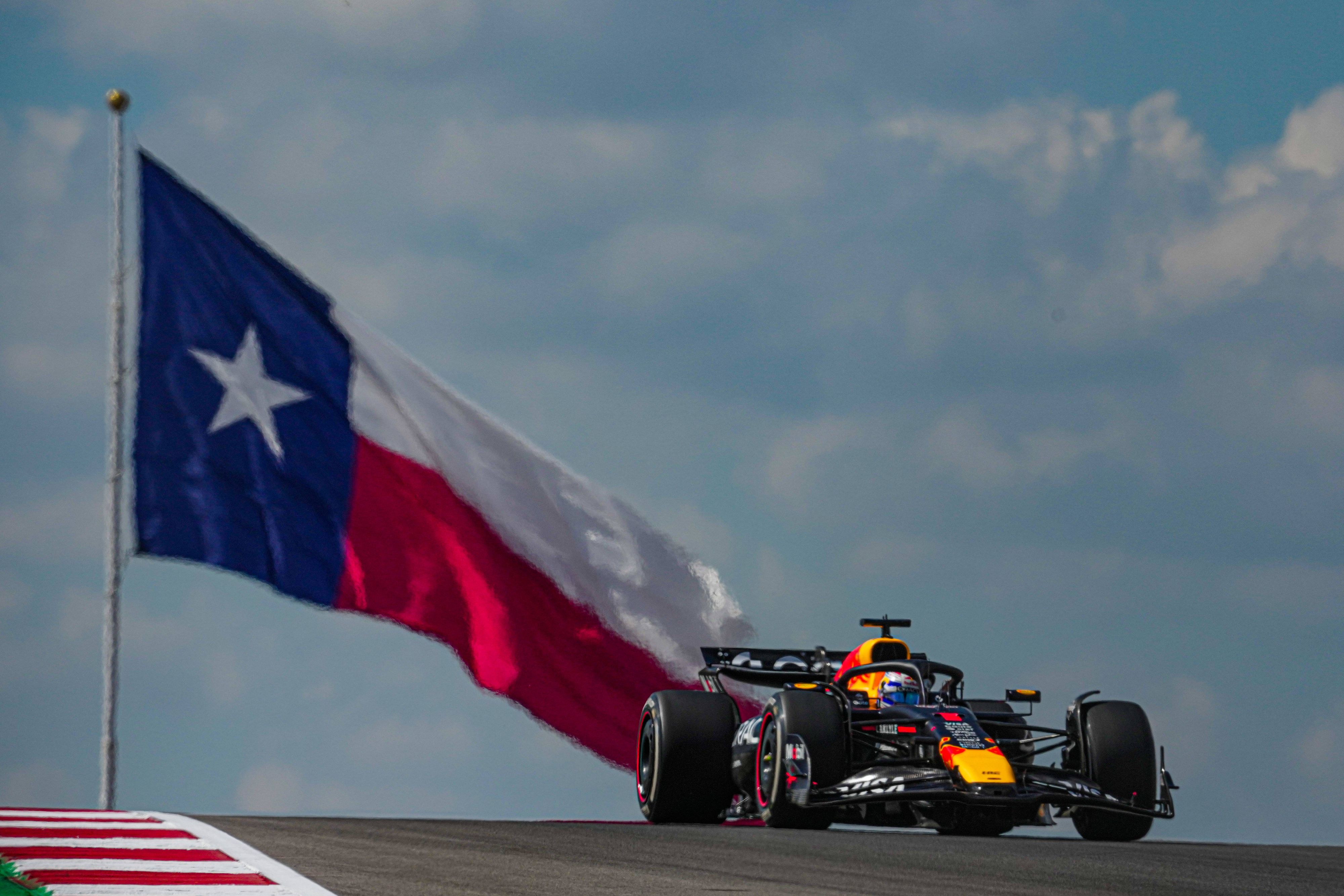 Max Verstappen beim Training in Austin. 