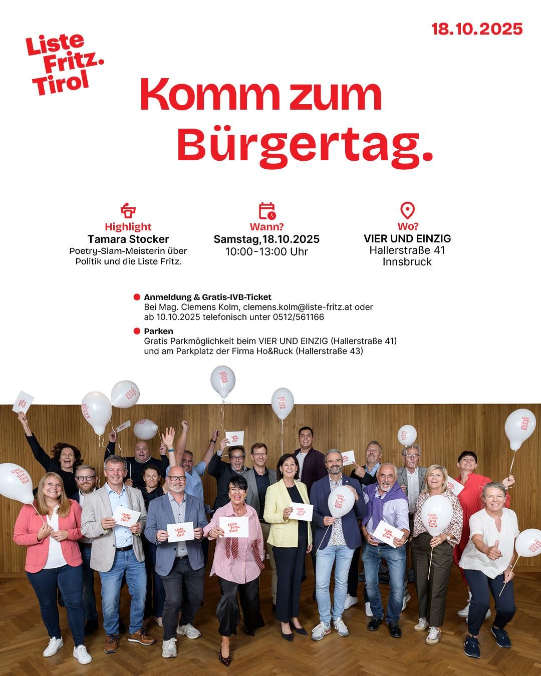 Die Liste Fritz tritt erstmals bei den Gemeinderatswahlen in Tirol 2027 an.