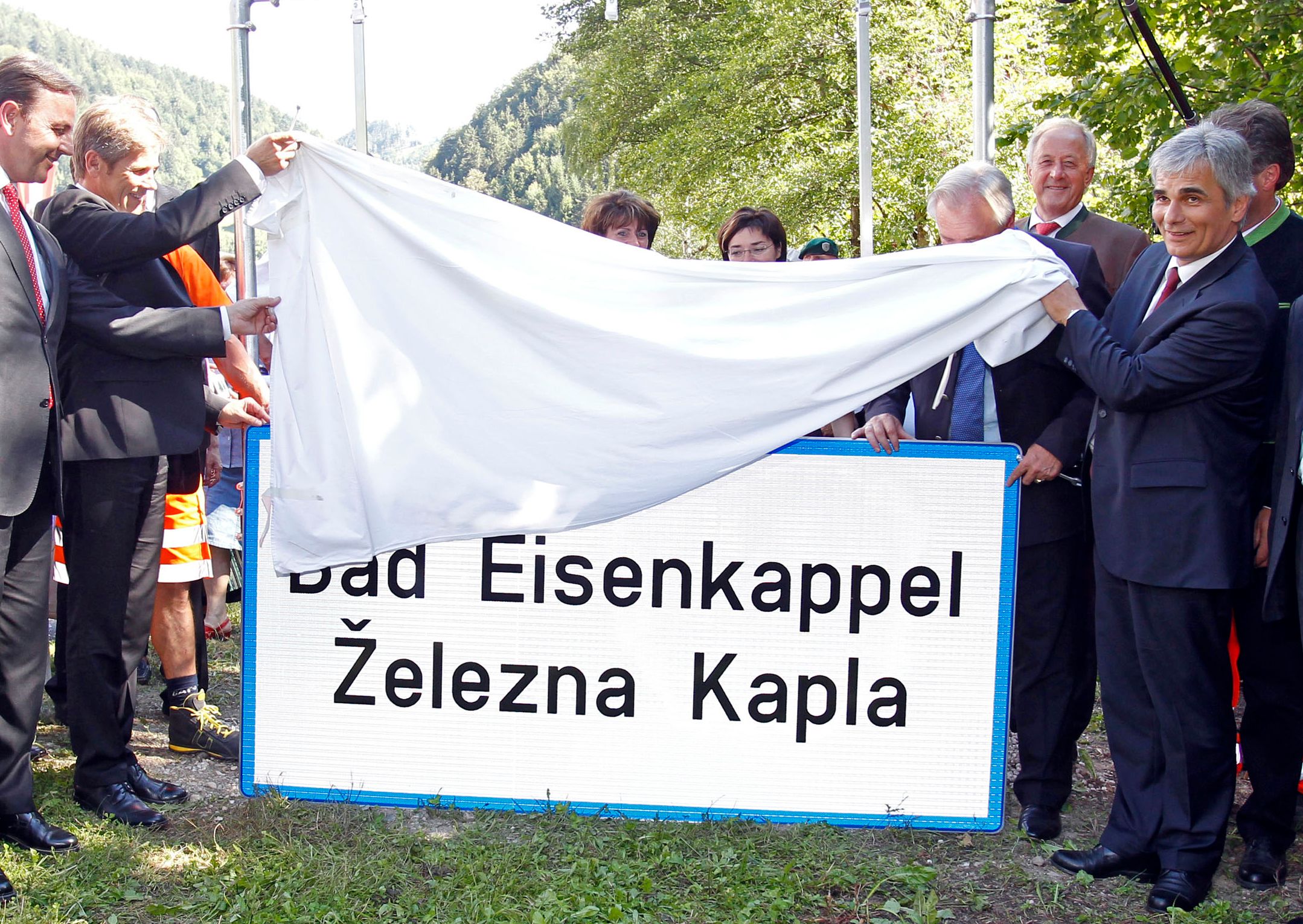 Die meisten Ortstafeln wurden in Bad Eisenkappel übersprüht. (Archivbild)