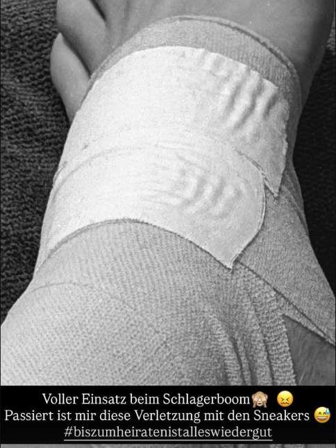 Schlager-Star Melissa Naschenweng verletzte sich beim "Schlagerboom".