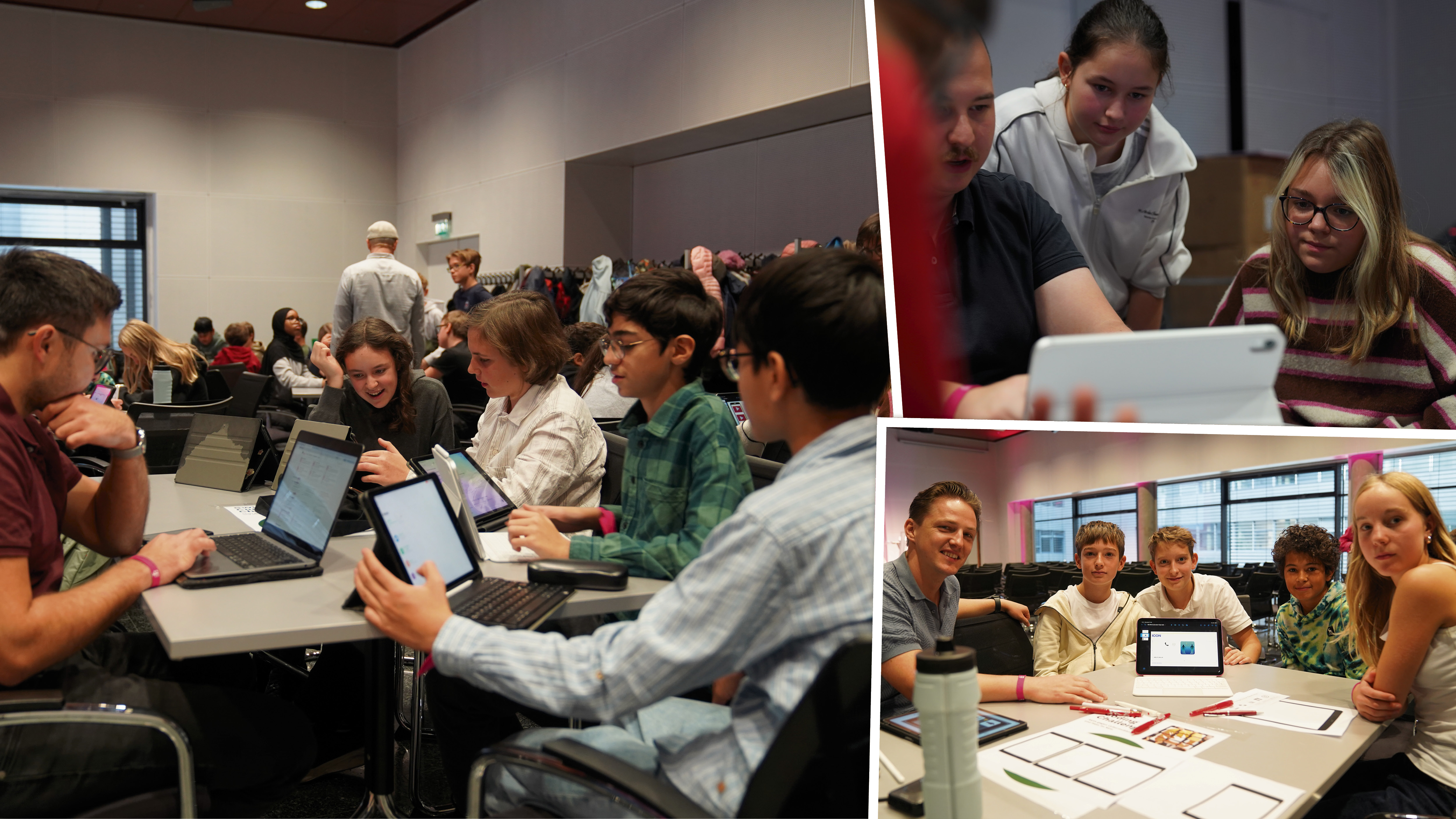 Am Dienstag trafen sich rund 250 Schülerinnen und Schüler bei der Swift Coding Challenge im Magenta T-Center.