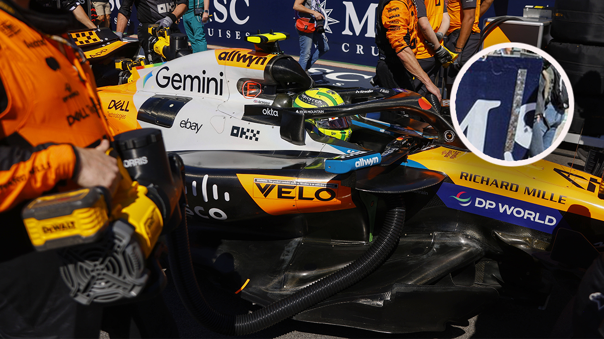 Der für Lando Norris angebrachte Klebestreifen sorgt in der Formel 1 für Wirbel. 