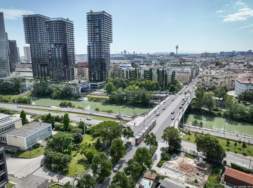 Die Bauarbeiten bei der Stadionbrücke liegen im Plan.