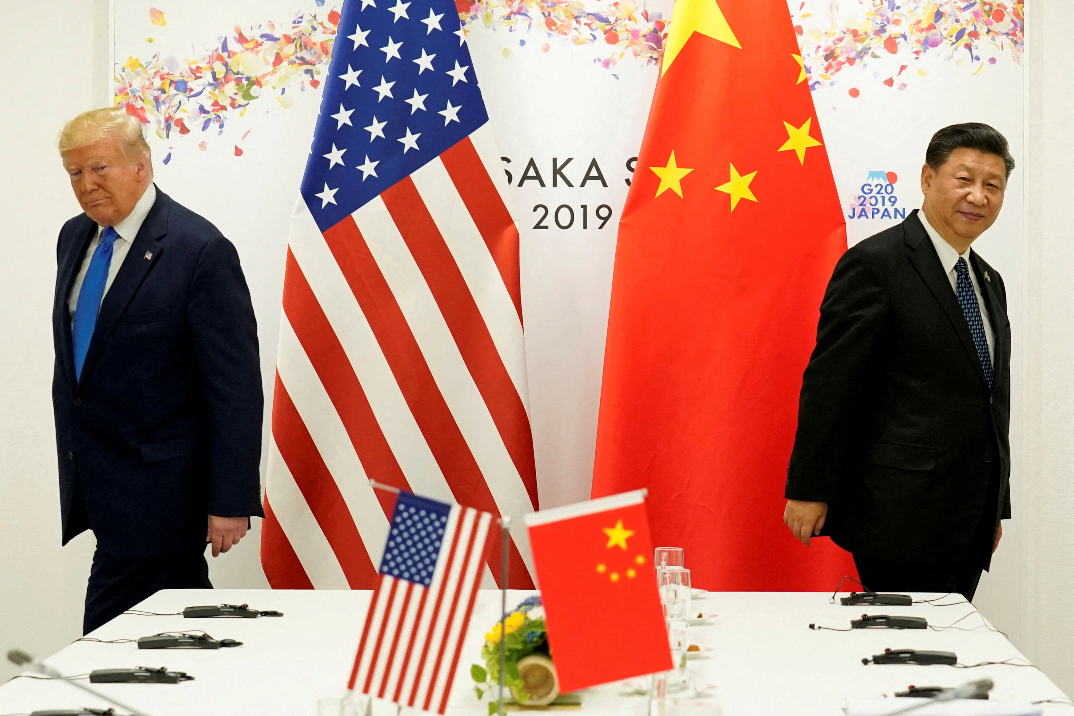 Donald Trump und Xi Jinping beim G20-Meeting in Osaka: Die Rivalität zwischen den Supermächten verkompliziert die Situation für Unternehmen auf beiden Seiten