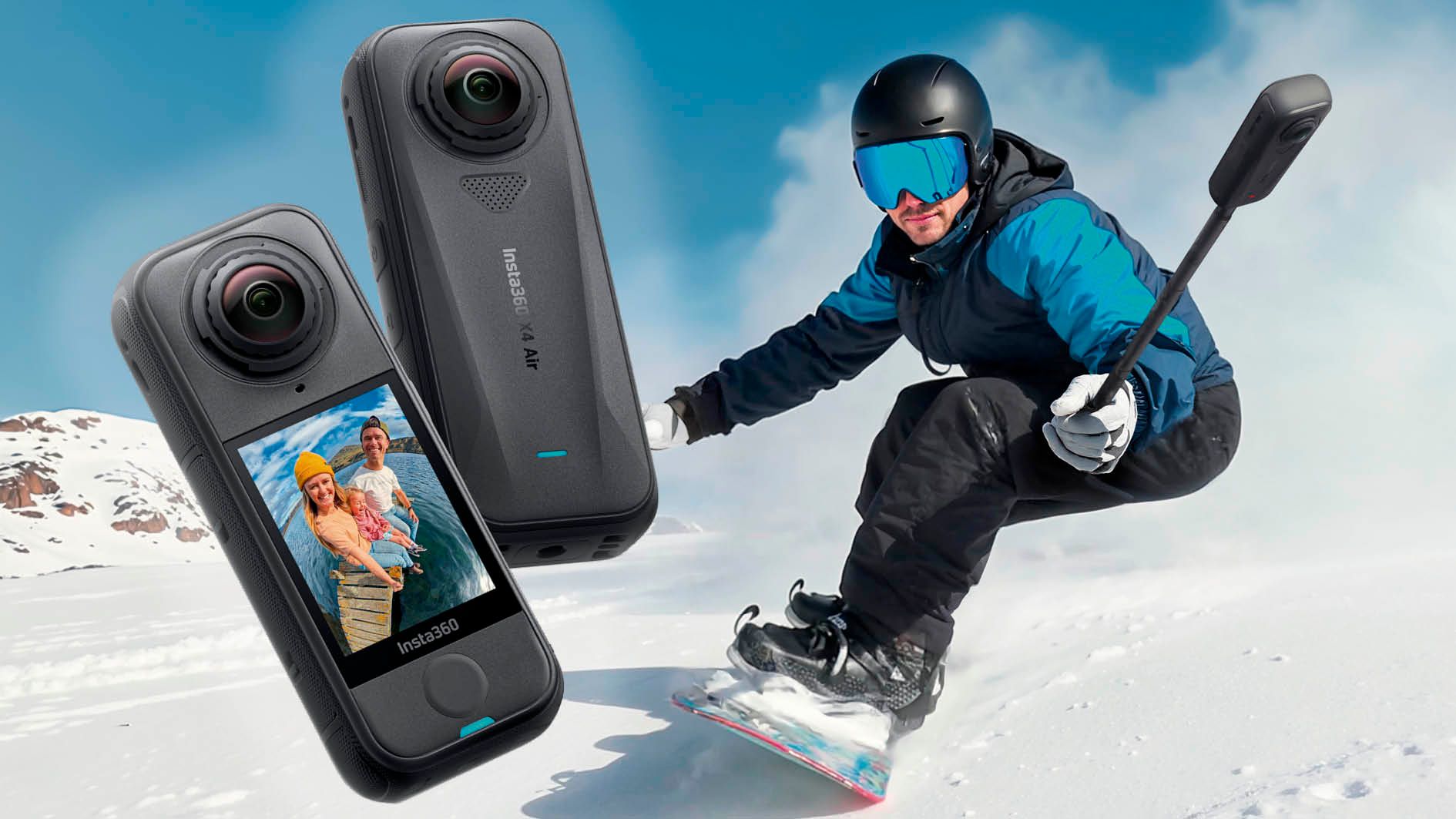 Die Insta360 X4 Air im Einsatz auf der Skipiste
