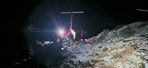 Die Jugendlichen wurden vom Gipfel gerettet.