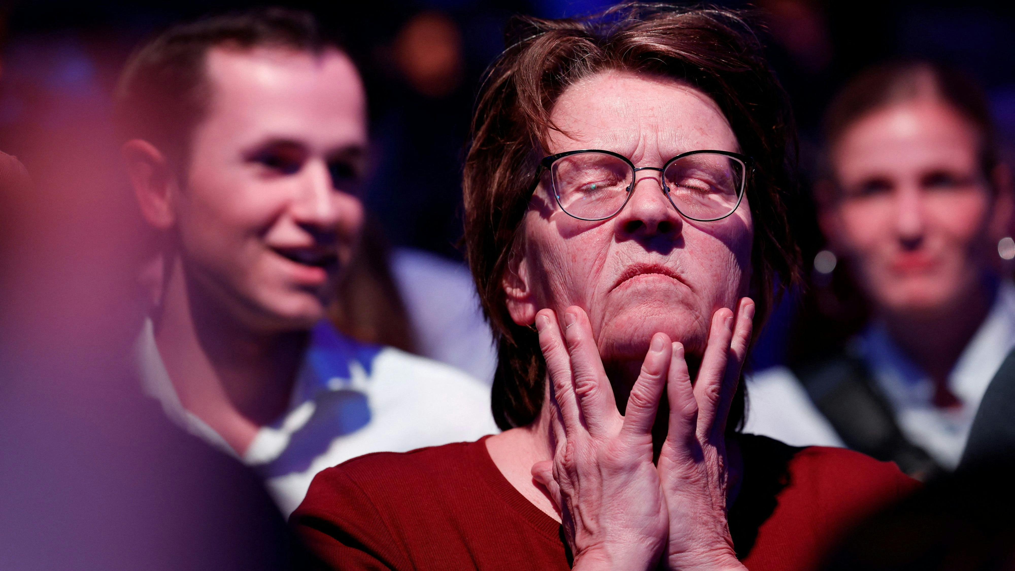 Nicht für alle Anhänger verlief der Wahlabend nach ihrem Geschmack