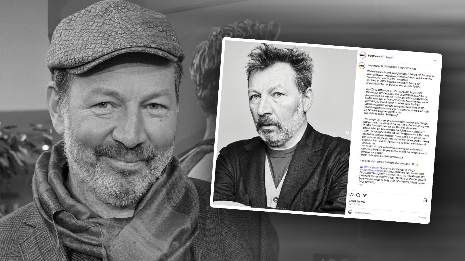 Heute.at - Burgtheater trauert um Schauspieler Robert Reinagl