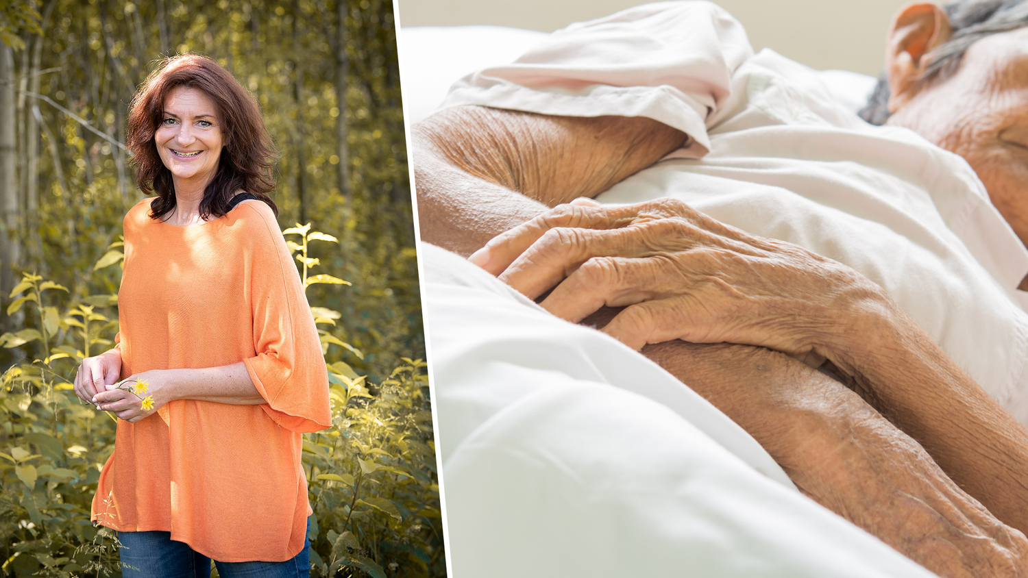 Andrea Fuchs (53) ist Teil des mobilen Hospizteams der Caritas und kümmert sich um sterbenskranke Menschen. (Symbolbild)