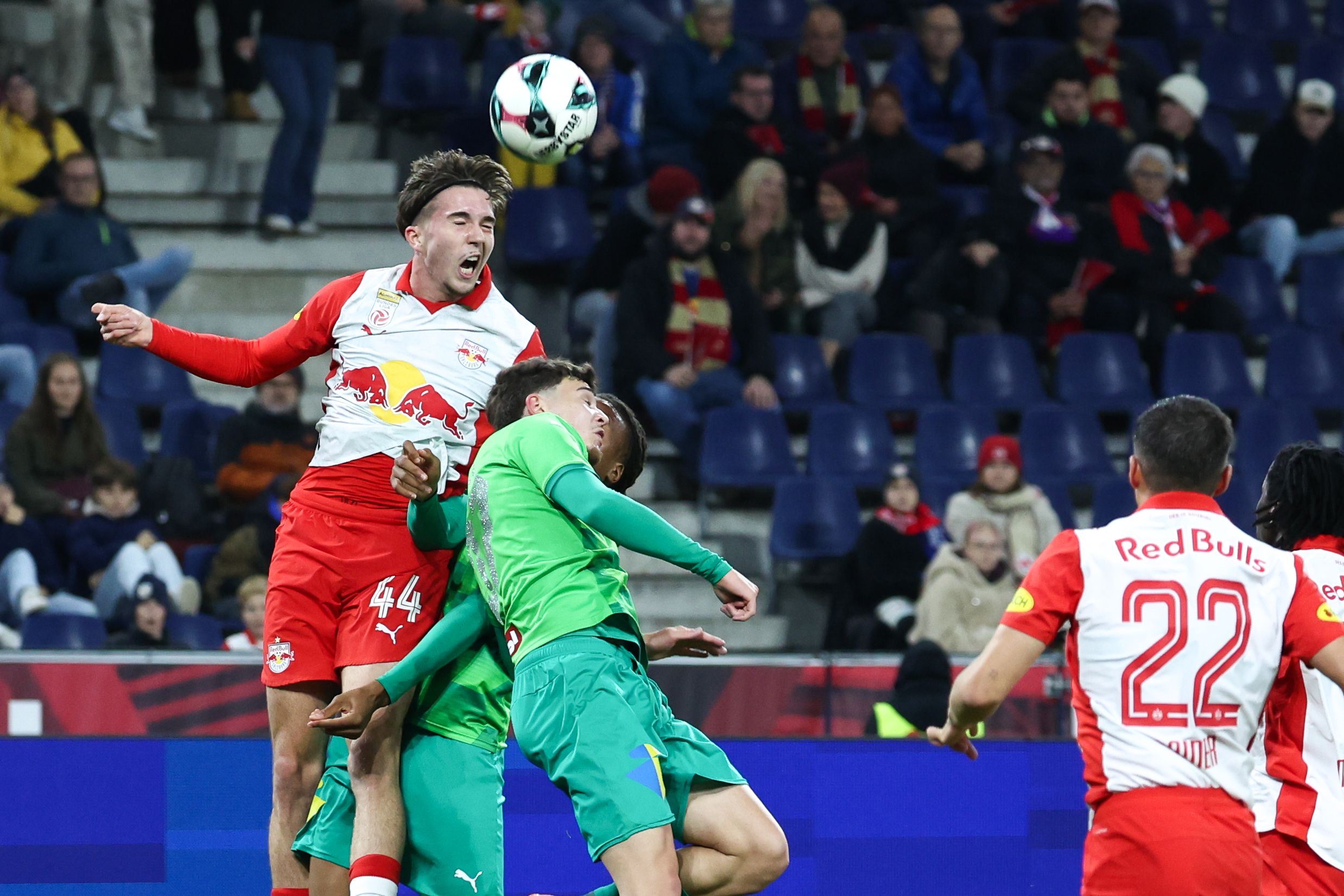 Red Bull Salzburg im Bundesliga-Duell gegen die WSG Tirol. 