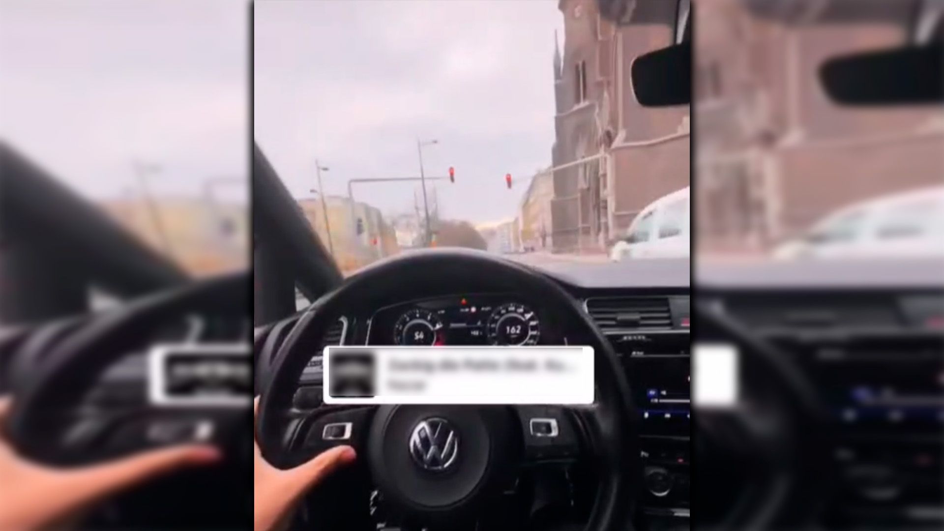 Der Beweis: Mit 162 km/h am Wiener Gürtel - rote Ampeln werden dabei ignoriert.