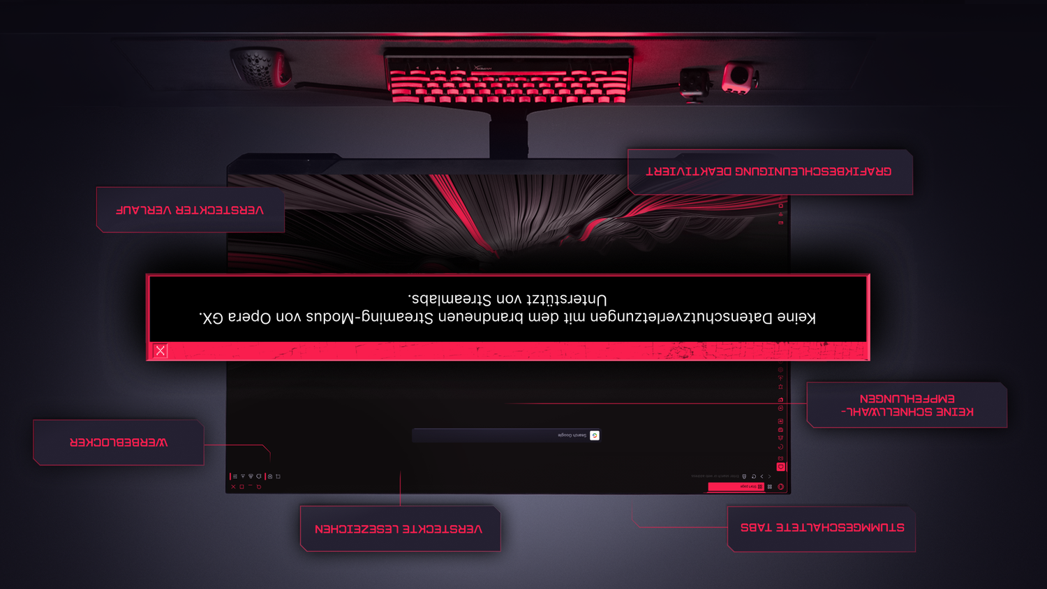 Browser-Boost für die Privatsphäre: Opera GX bringt anpassbaren und privaten Streaming-Modus.