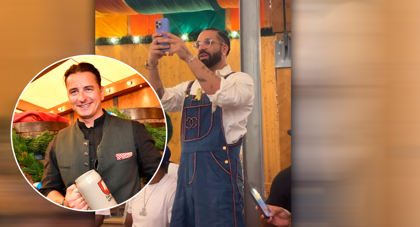 Heute.at - Drake steht auf der Bank und singt Gabaliers Hulapalu