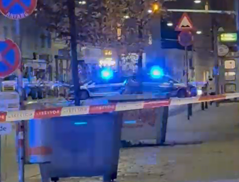 Granatenfund bei Grabungsarbeiten am Donnerstag in Wien.