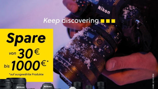 Nikon startet mit großer Sofort-Rabatt-Aktion in die Weihnachtszeit.