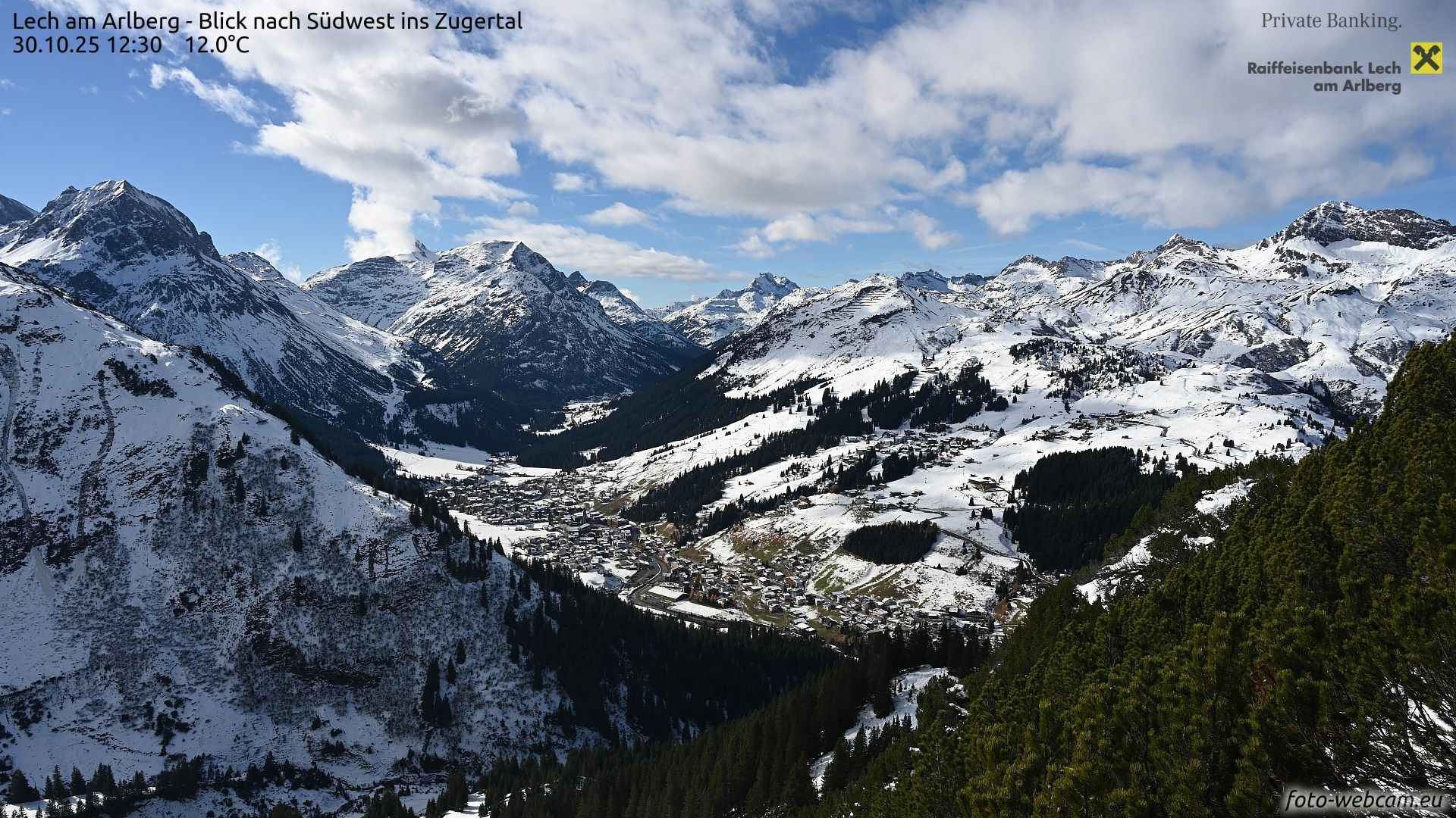 In Lech am Arlberg hat der Winter bereits Einzug gehalten.