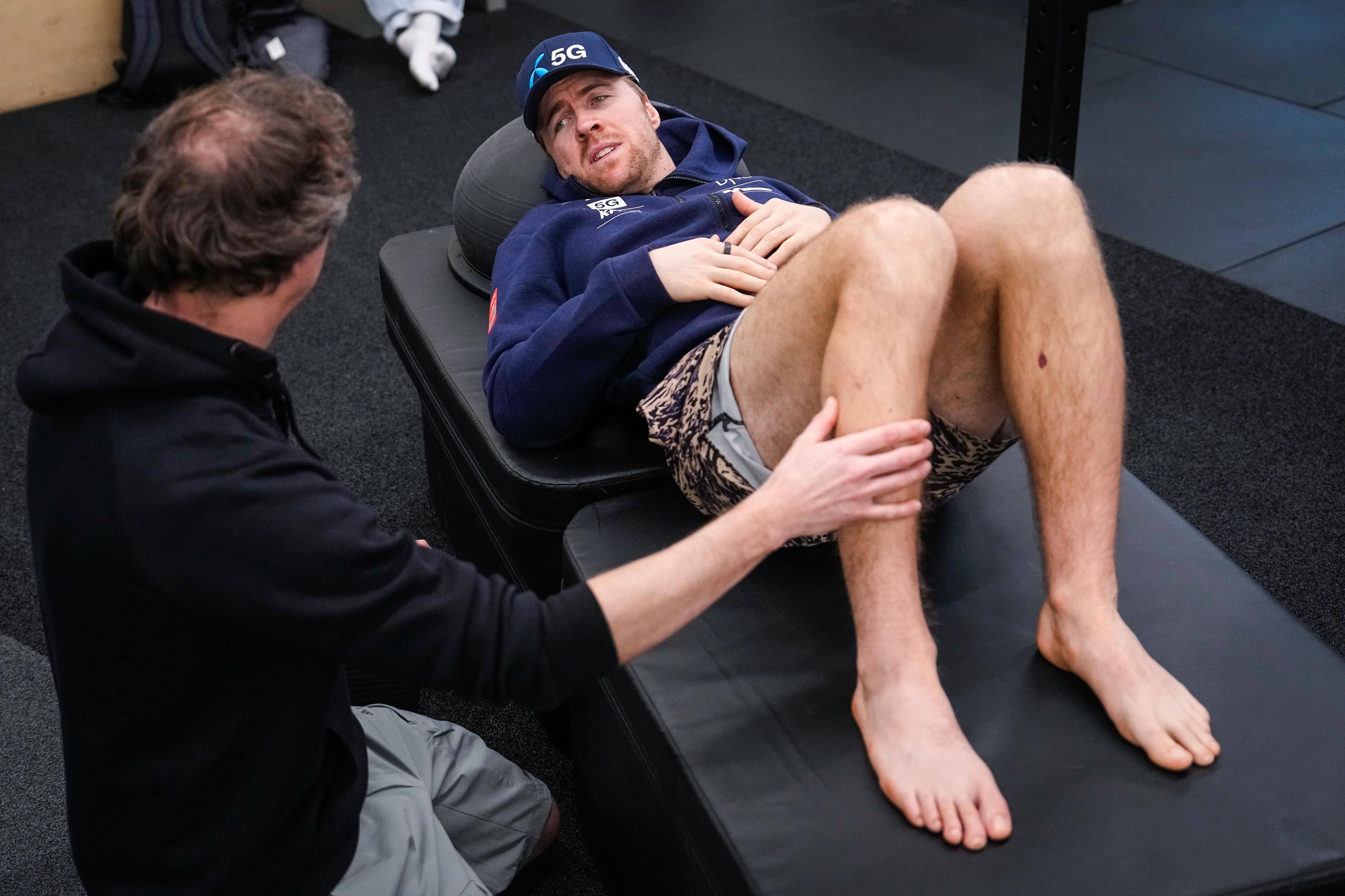 Aleksander Aamodt Kilde kämpft mit seiner Verletzung.