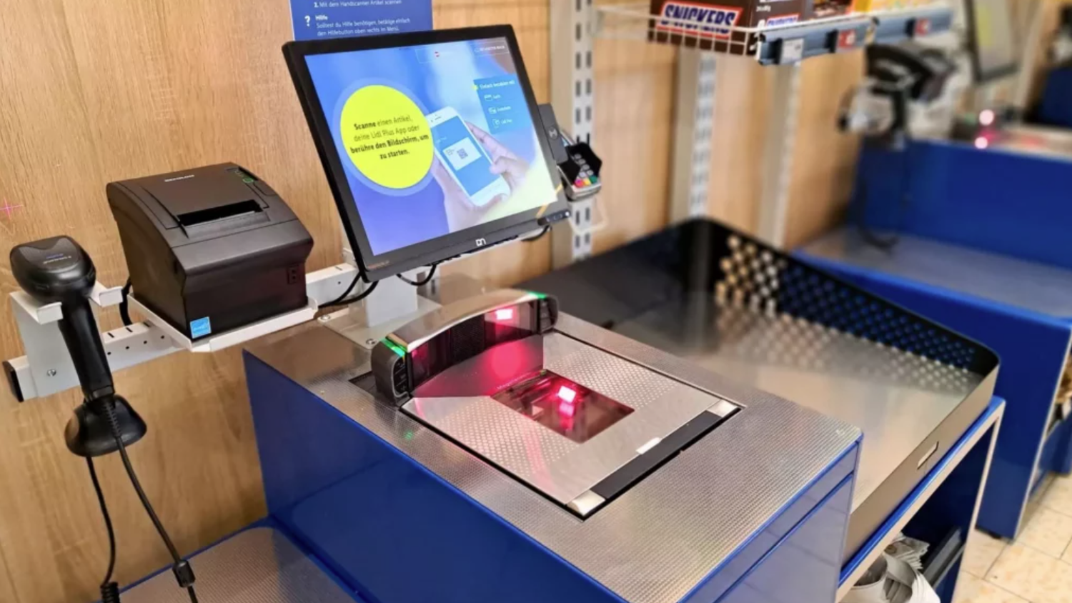 In vielen Bundesländern gibt es bei Lidl bereits Selbstbedienungskassen.