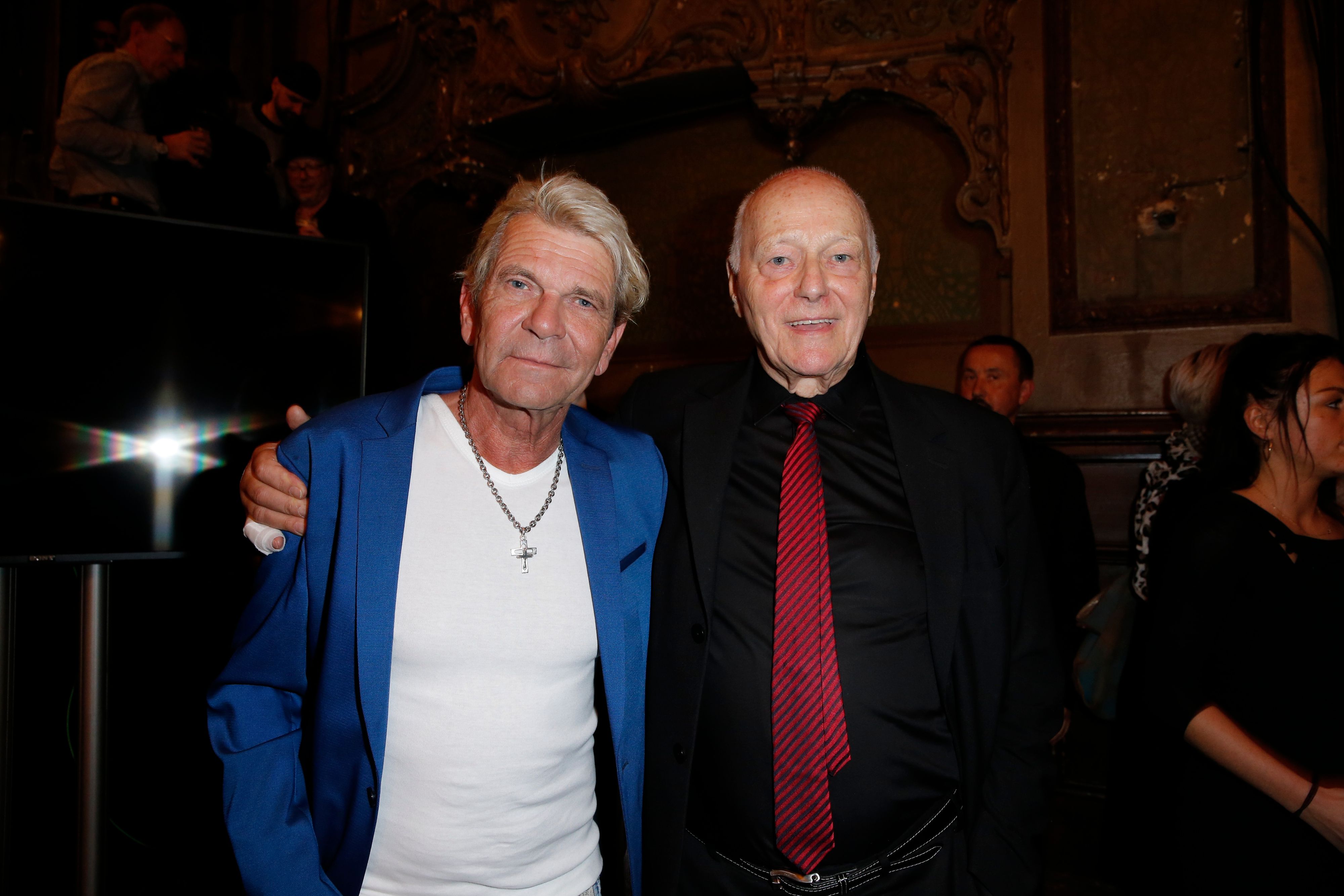 Matthias Reim und Manager Dieter Weidenfeld bei der Feier zum 60. Geburtstag von Matthias Reim im Secret Garden in Berlin.