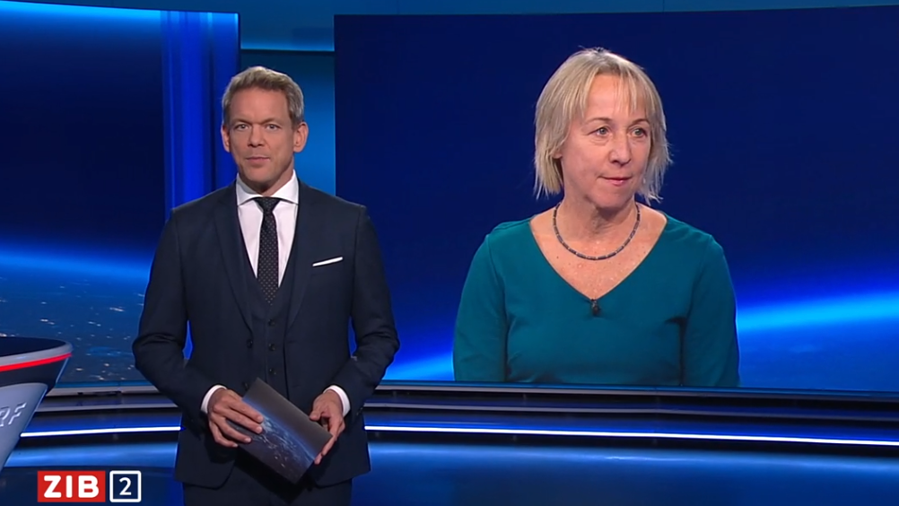 Strafrechtsexpertin Ingeborg Zerbes und ORF-Moderator Martin Thür.