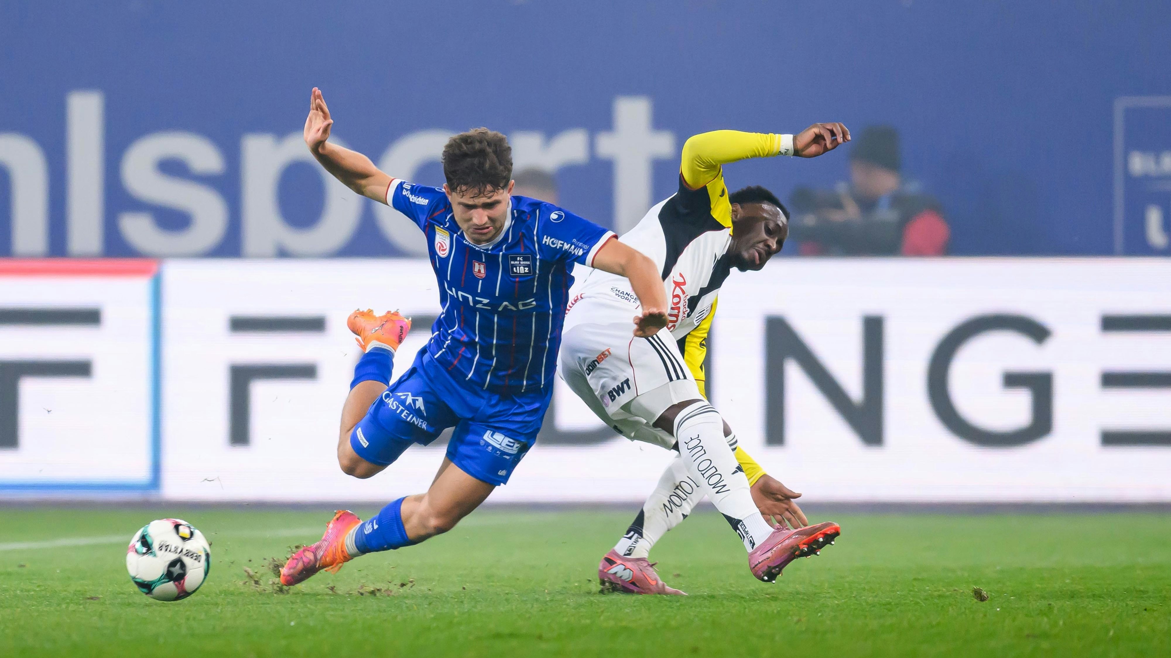 Der LASK rang Blau-Weiß in beiden Saison-Derbys nieder.