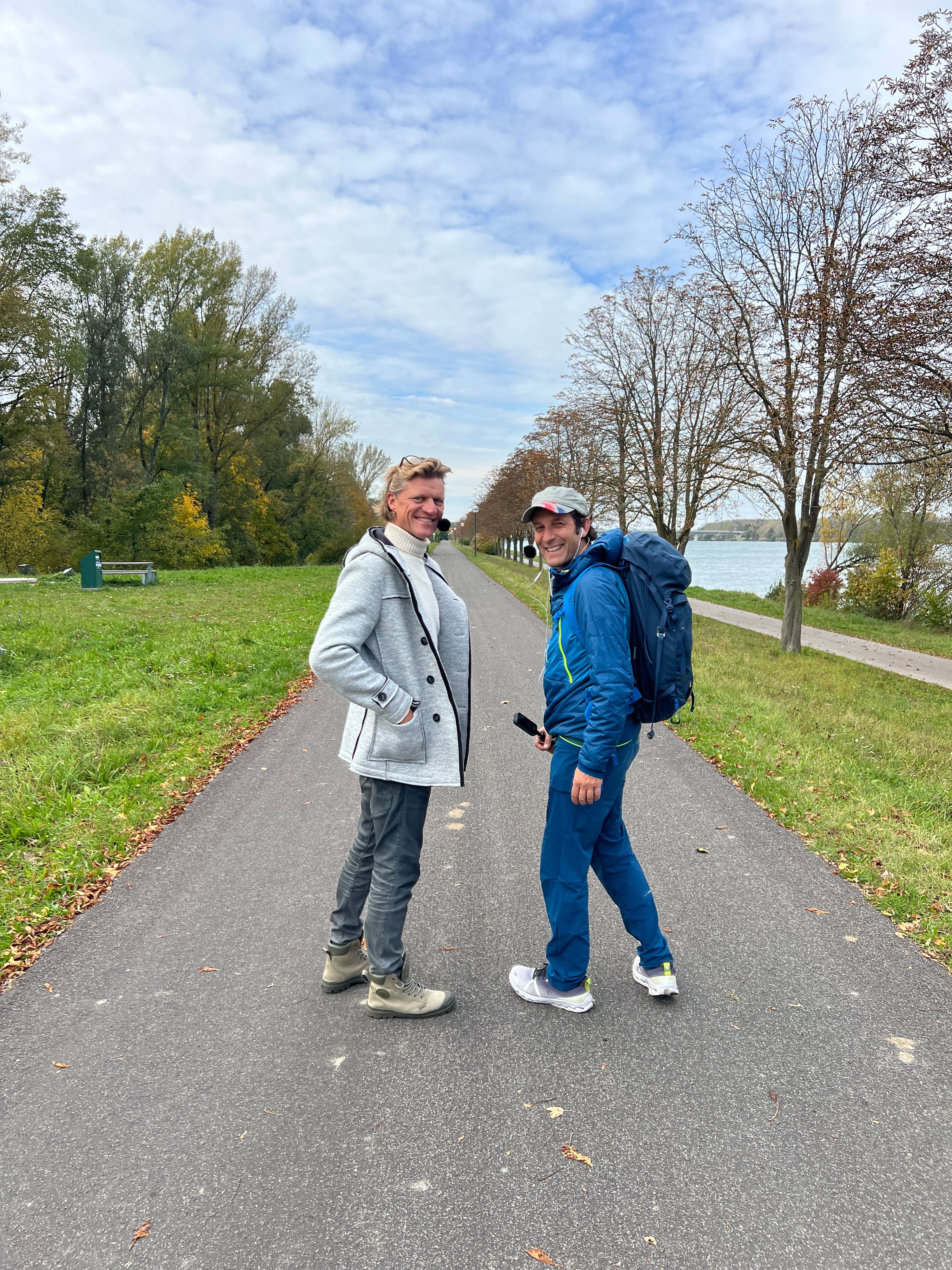 Gery Seidl wanderte mit Tom Walek.
