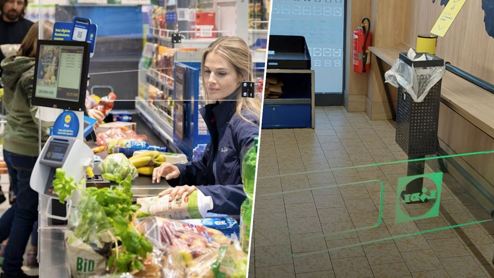 Lidl Österreich führt ein neues Kassensystem samt Schranken ein.