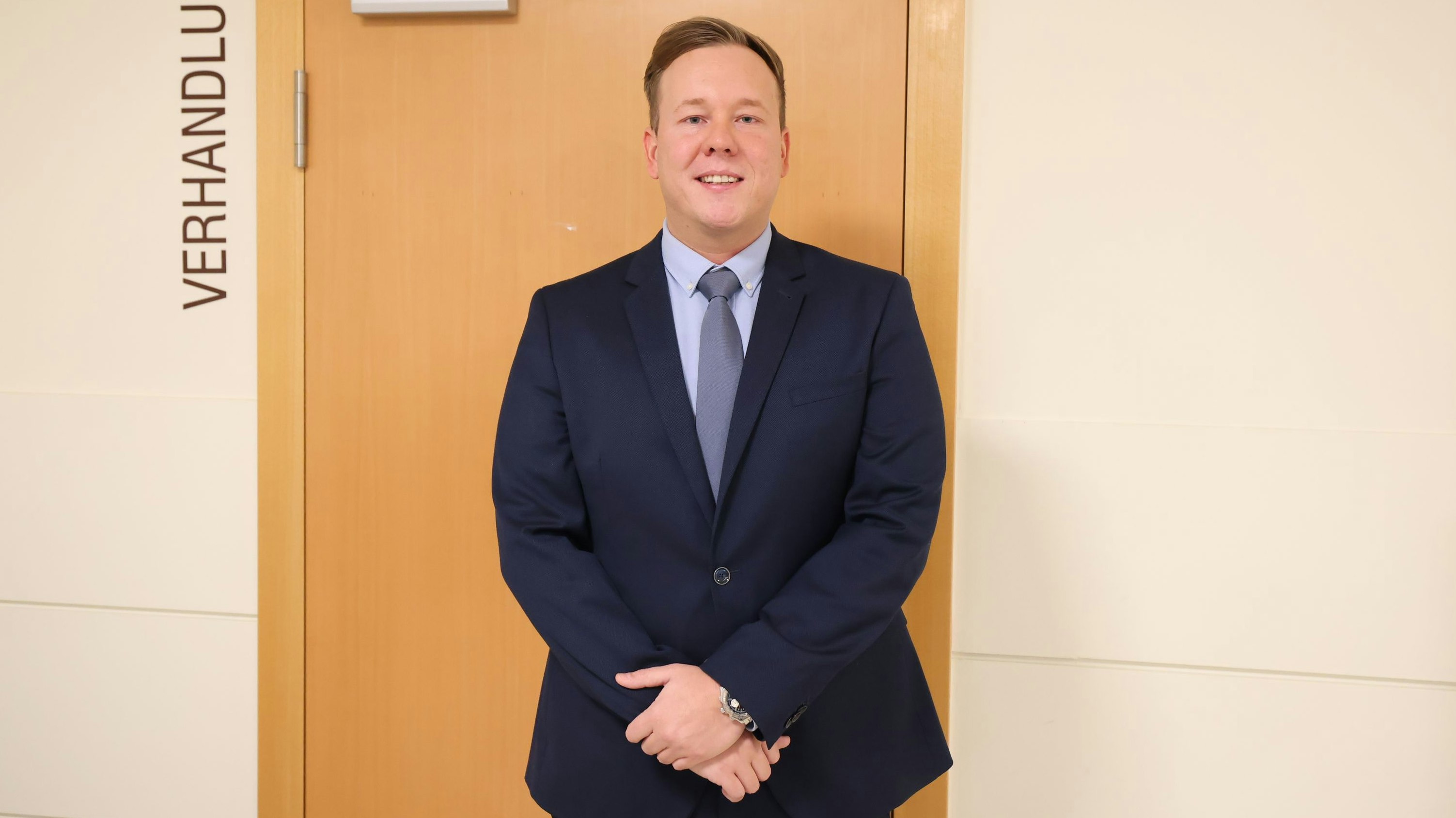 Verteidiger Kevin Bachura (Kanzlei Januschke) vertrat in der Hecken-Causa.