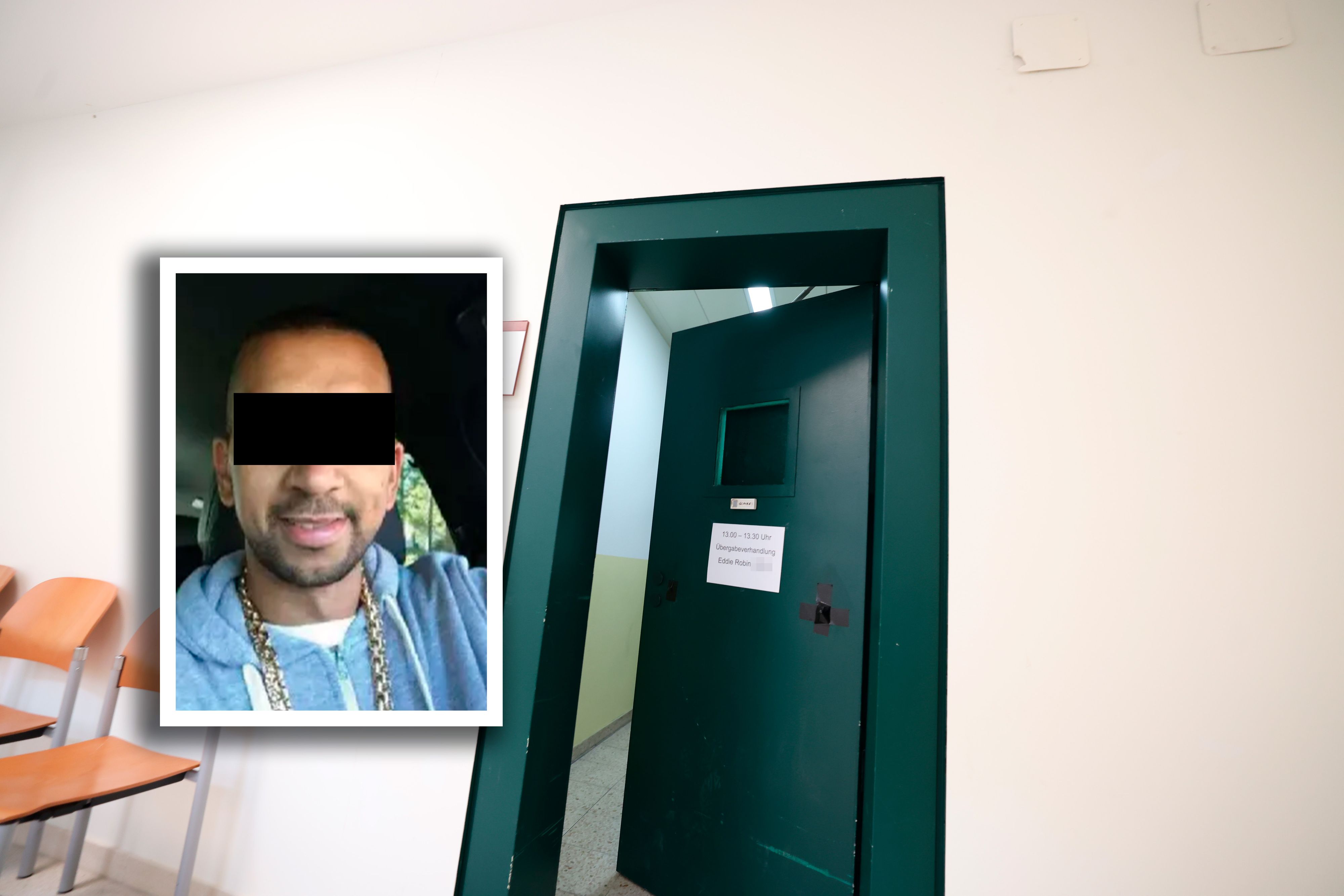 Hinter mehreren Eisentüren sitzt Gangster-Boss Eddie J. derzeit in Wien ein – er wird wohl nach Schweden ausgeliefert.