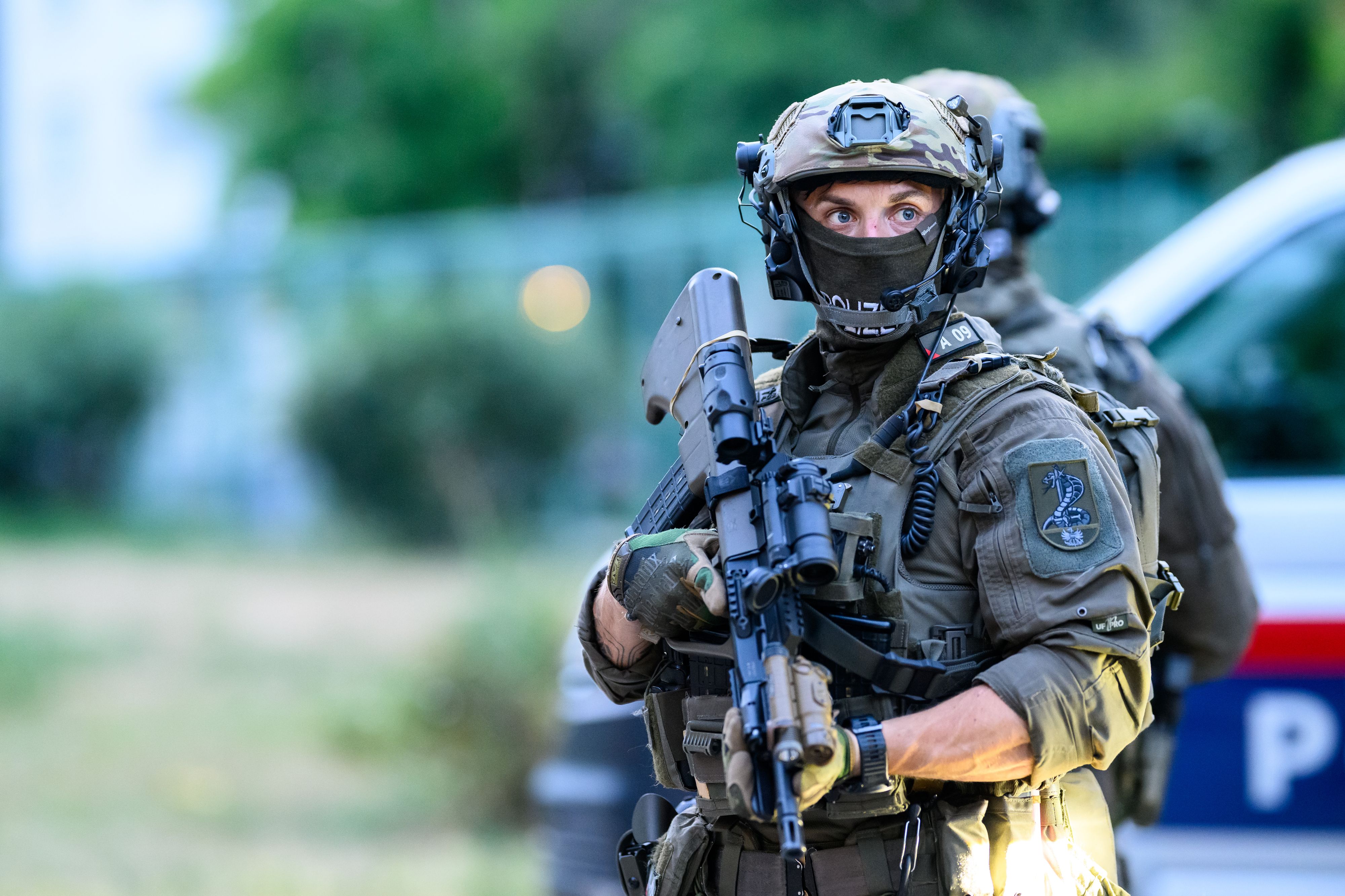 Auch Beamte der Spezialeinheit Cobra standen im Einsatz.