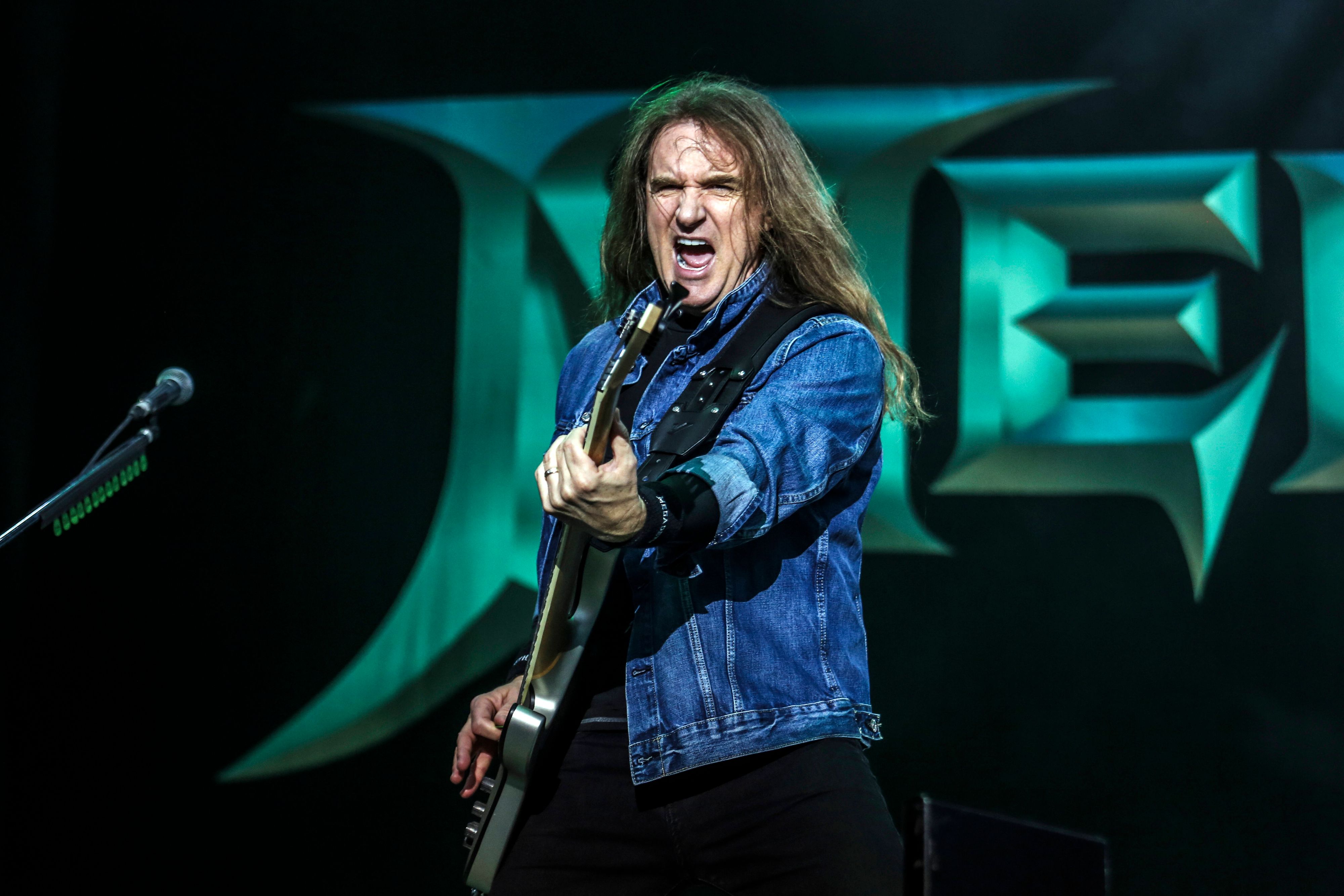<strong>David Ellefson</strong>, Gründungsmitglied und Bassist von Megadeth, beim Nova Rock Festival 2018.