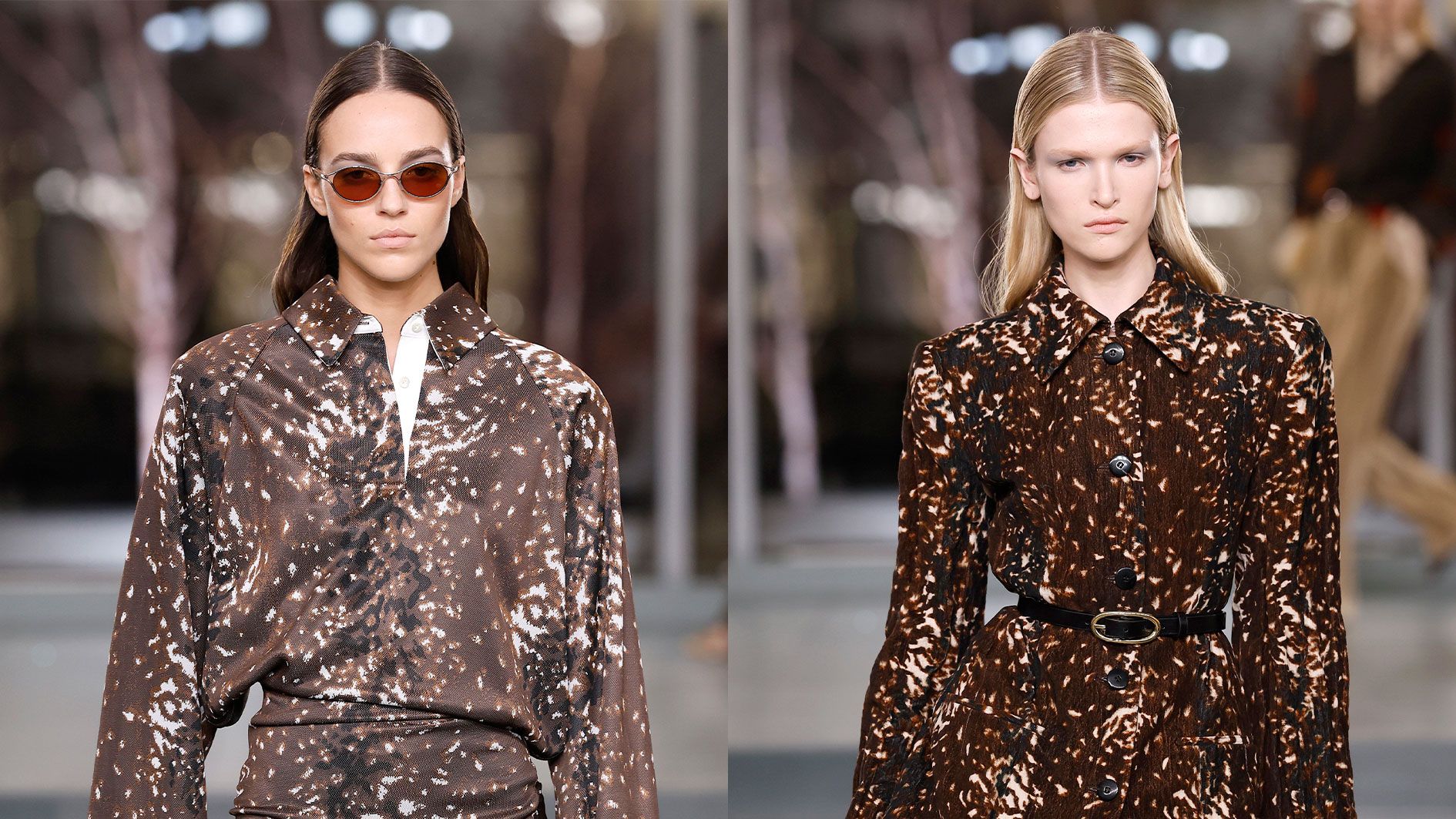 US-Label Tory Burch schickte seine Models im Bambi-Print auf den Laufsteg.