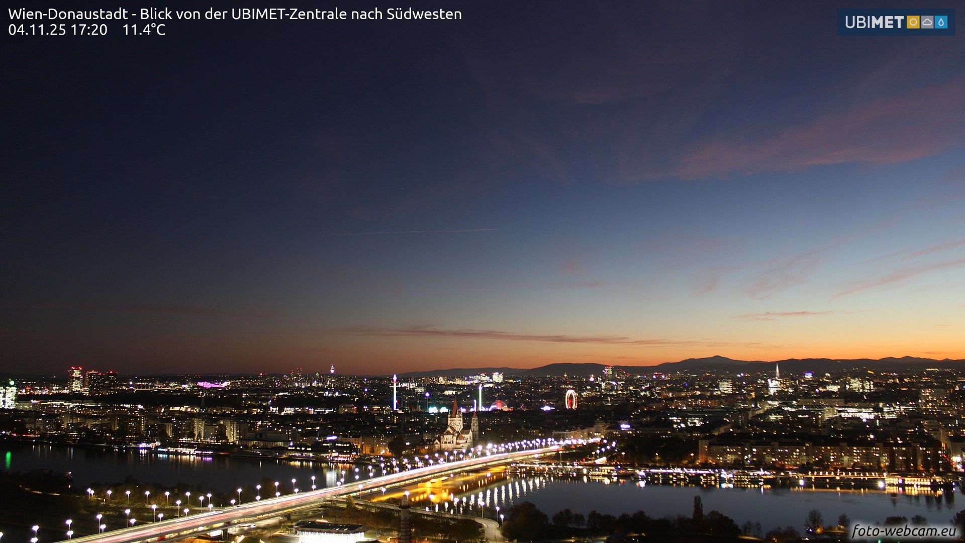 In Wien sinken die Temperaturen in der Nacht Richtung Nullpunkt.