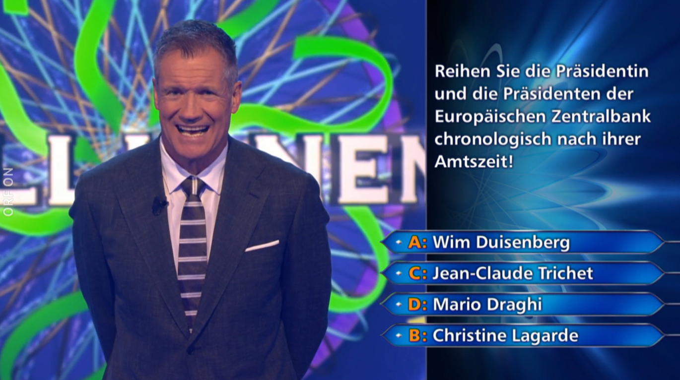 Diese Frage war zu schwierig.