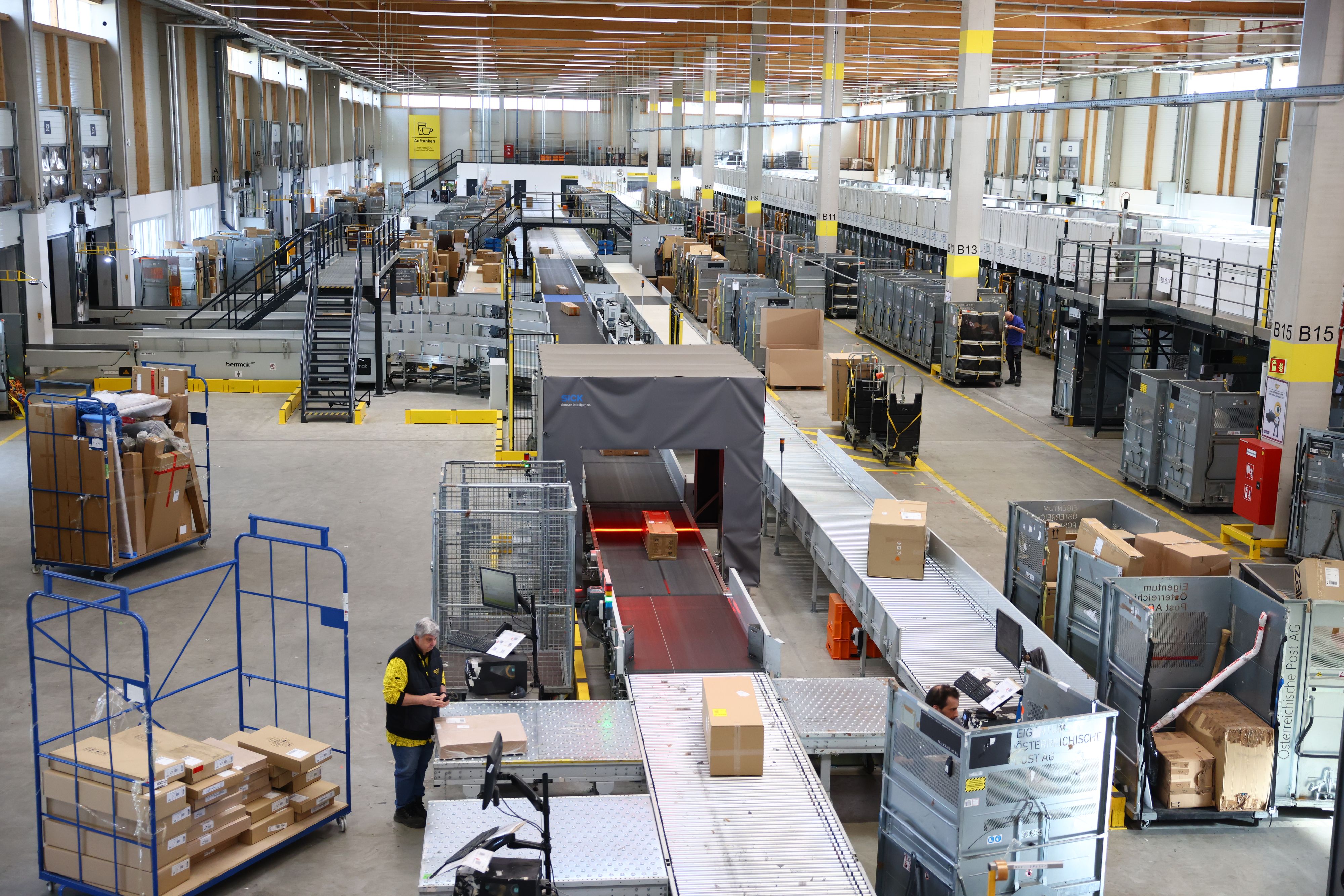 Ein Post-Logistikzentrum