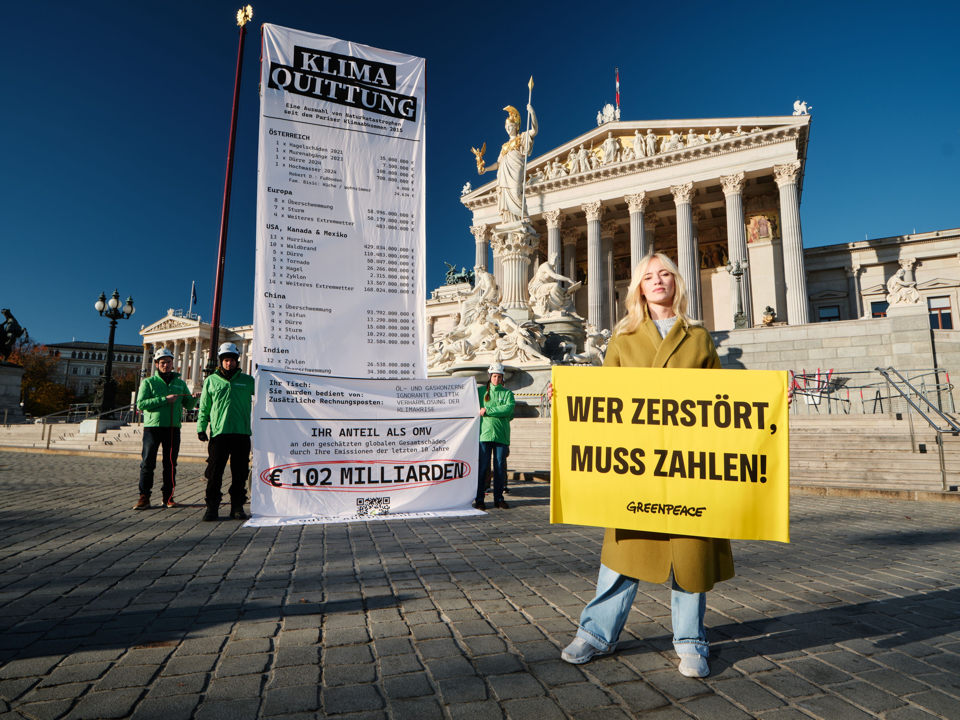 Heute.at - Filmstar Valerie Huber präsentiert Klima-Quittung