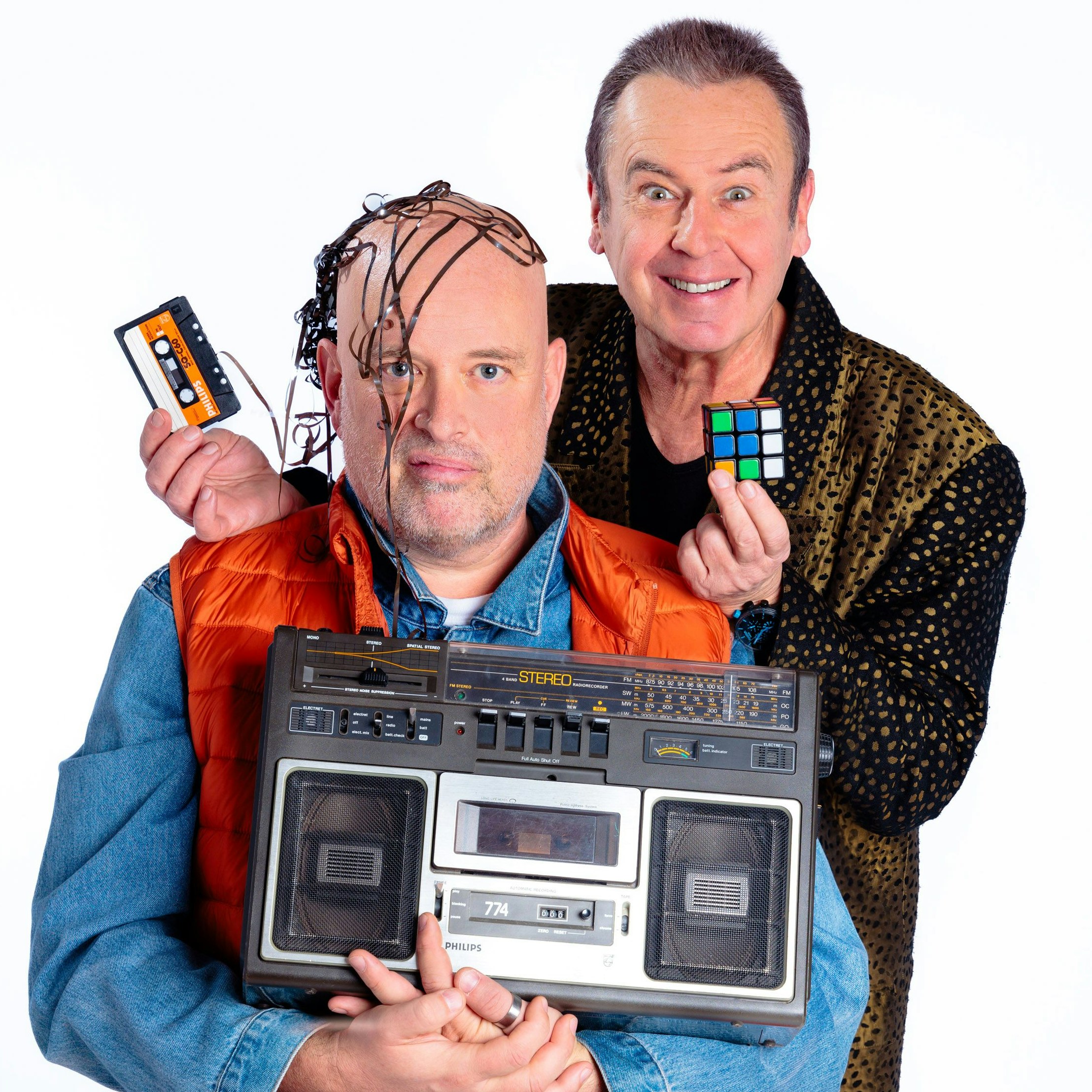 Udo Huber (r.) und Markus Hauptmann (l.) bringen die 80er auf die Bühne.