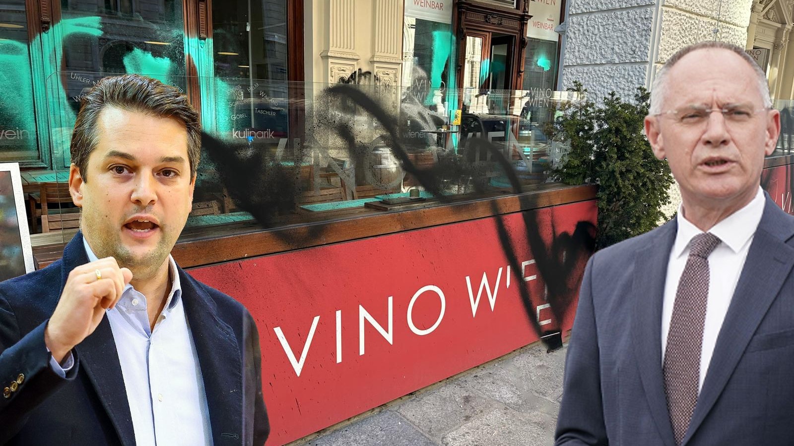 Heute.at - Weinbar beschmiert – Nun ermittelt der Staatsschutz