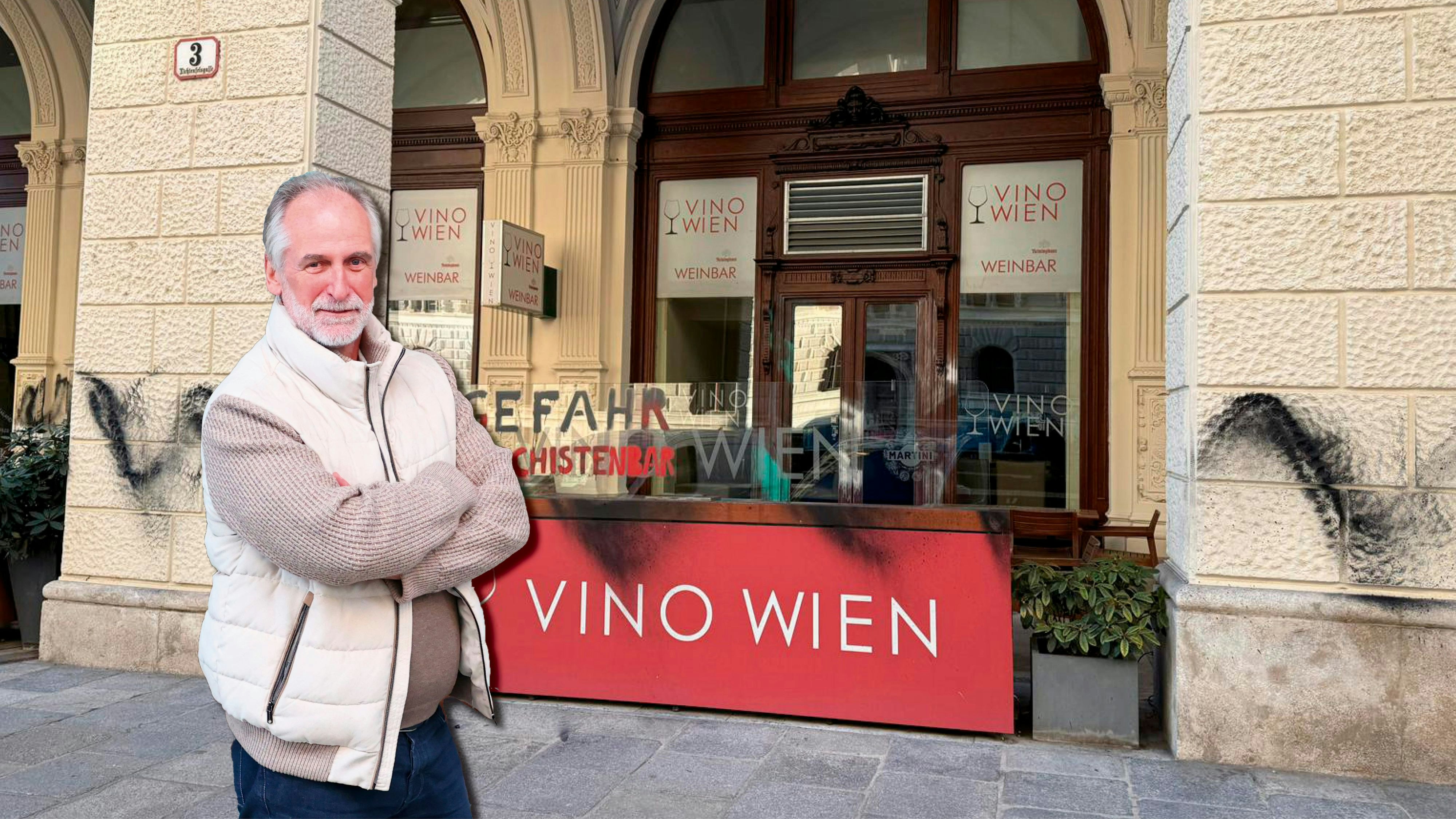 Heute.at - Das sind Feiglinge! – Weinbarchef lacht über Vandalen
