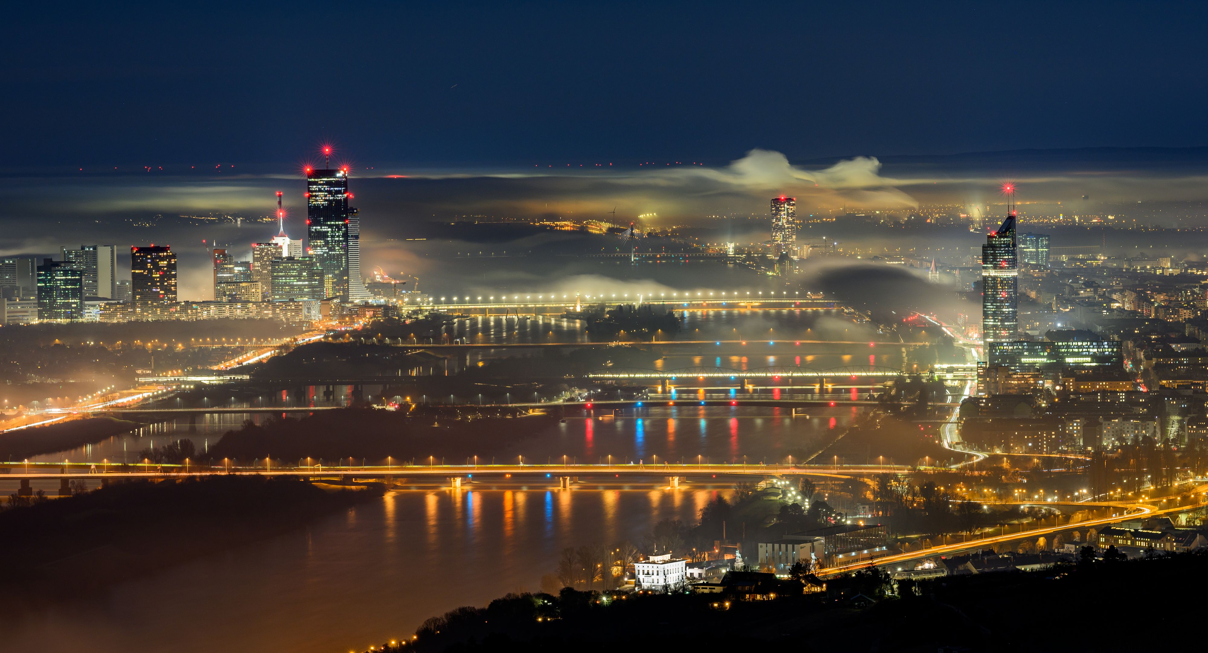 Im Donauraum hält sich weiter zäher Nebel.