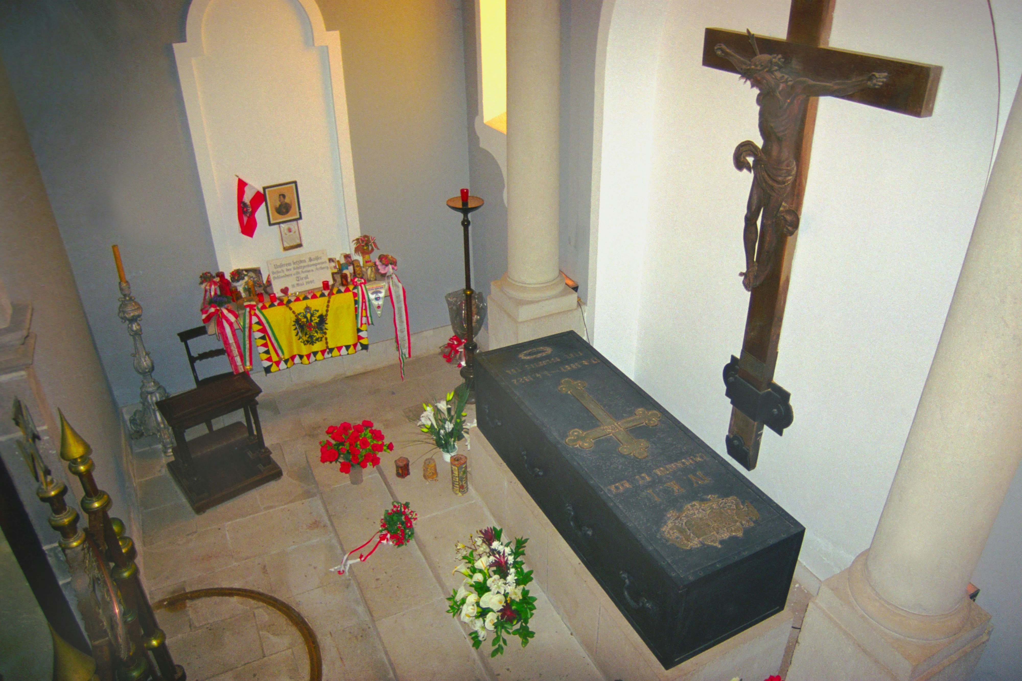 Grabstätte von Kaiser Karl I. in der Kirche Nossa Senhora in Monte bei Funchal auf Madeira