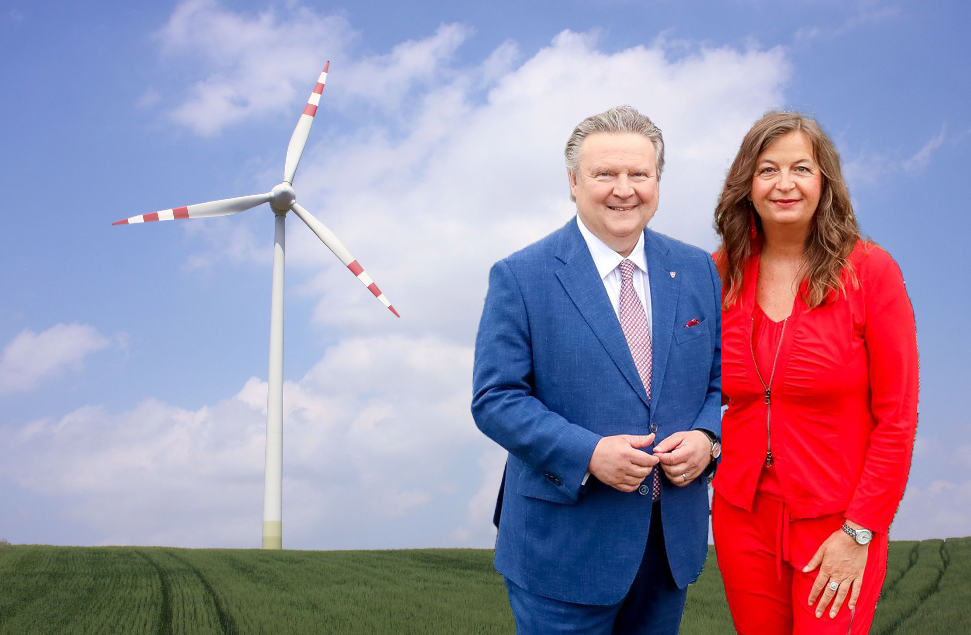 Bürgermeister Michael Ludwig und Stadträtin Ulli Sima (beide SPÖ) präsentierten die Ökostrom-Pläne.
