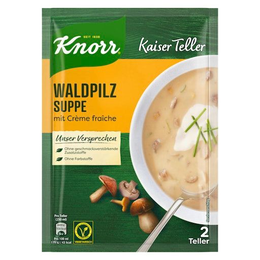 Produktrückruf – Knorr Kaiser Teller Waldpilz Suppe.