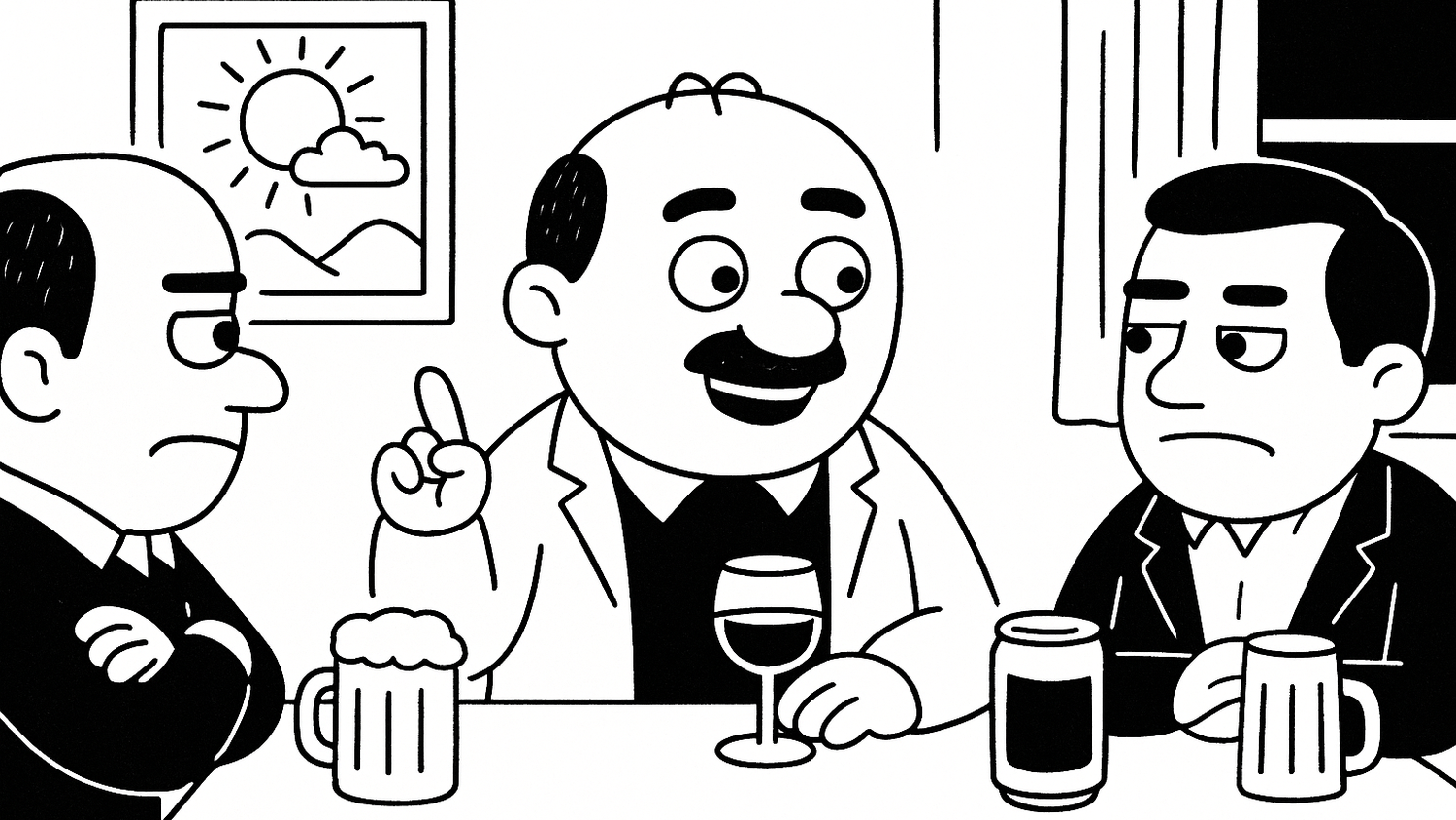 Komischer Kauz: Herlicek doziert im Gasthaus Zenz über die Weltklimakonferenz.