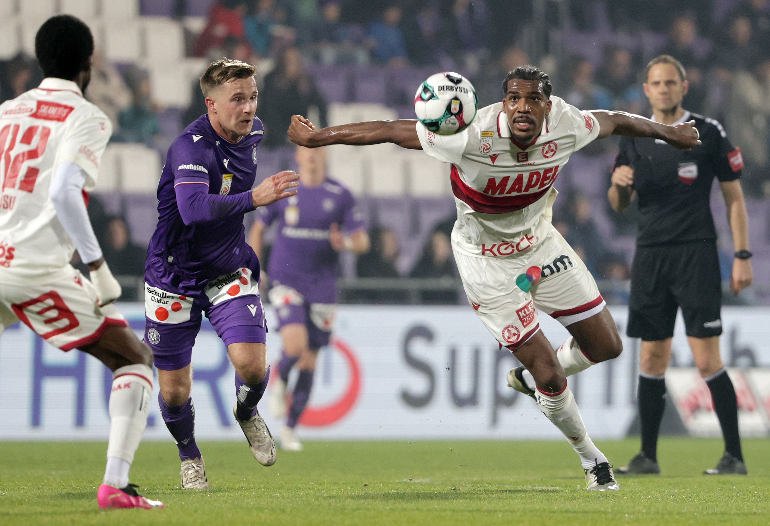 Die Austria siegt gegen den GAK.