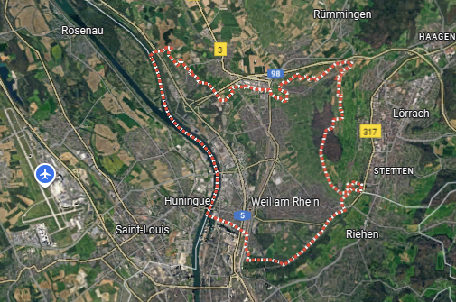Ein schwerer Unfall hat sich im deutschen Weil am Rhein nahe der Grenze zur Schweiz ereignet.