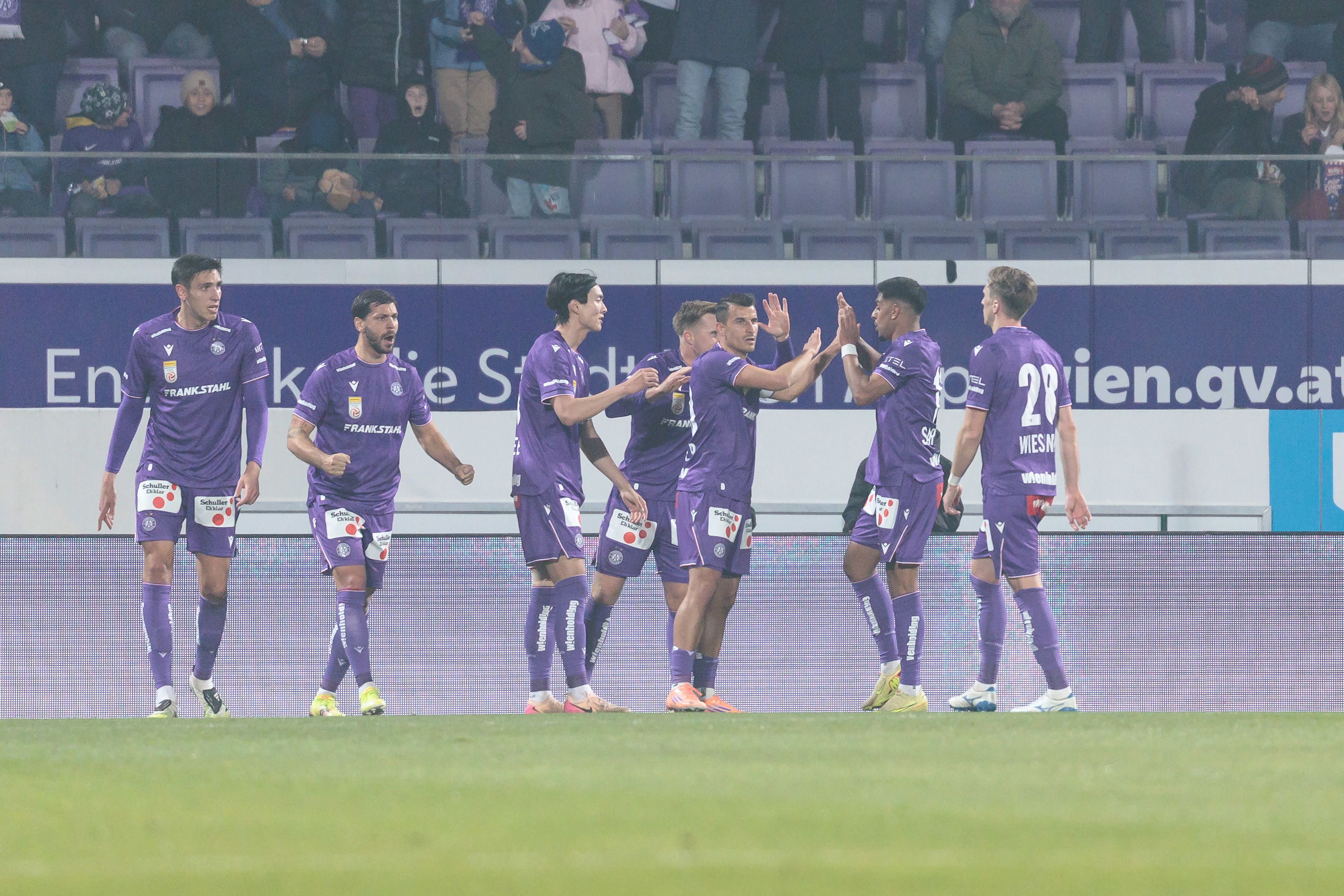 Die Austria jubelt spät.