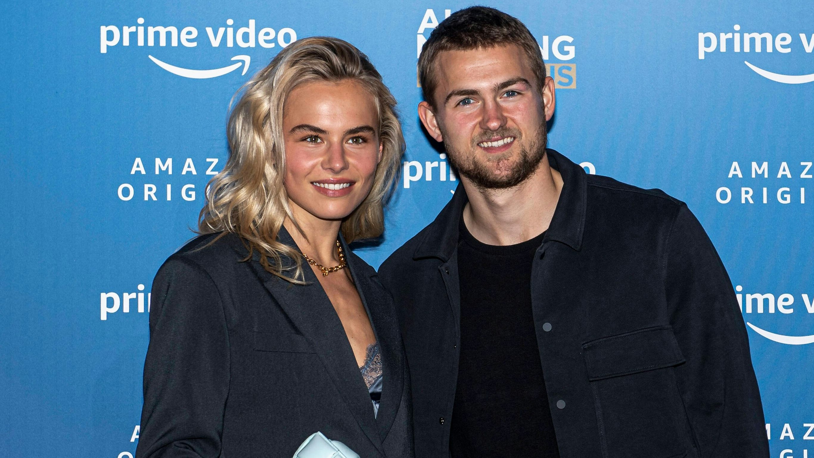  All Or Nothing: Juventus - Amazon Premiere Annekee Molenaar and Matthijs De Ligt pose during the photo call of the new Amazon Prime Video show All or Nothing: Juventus premiere. Turin Italy Copyright: xNicolxCampox