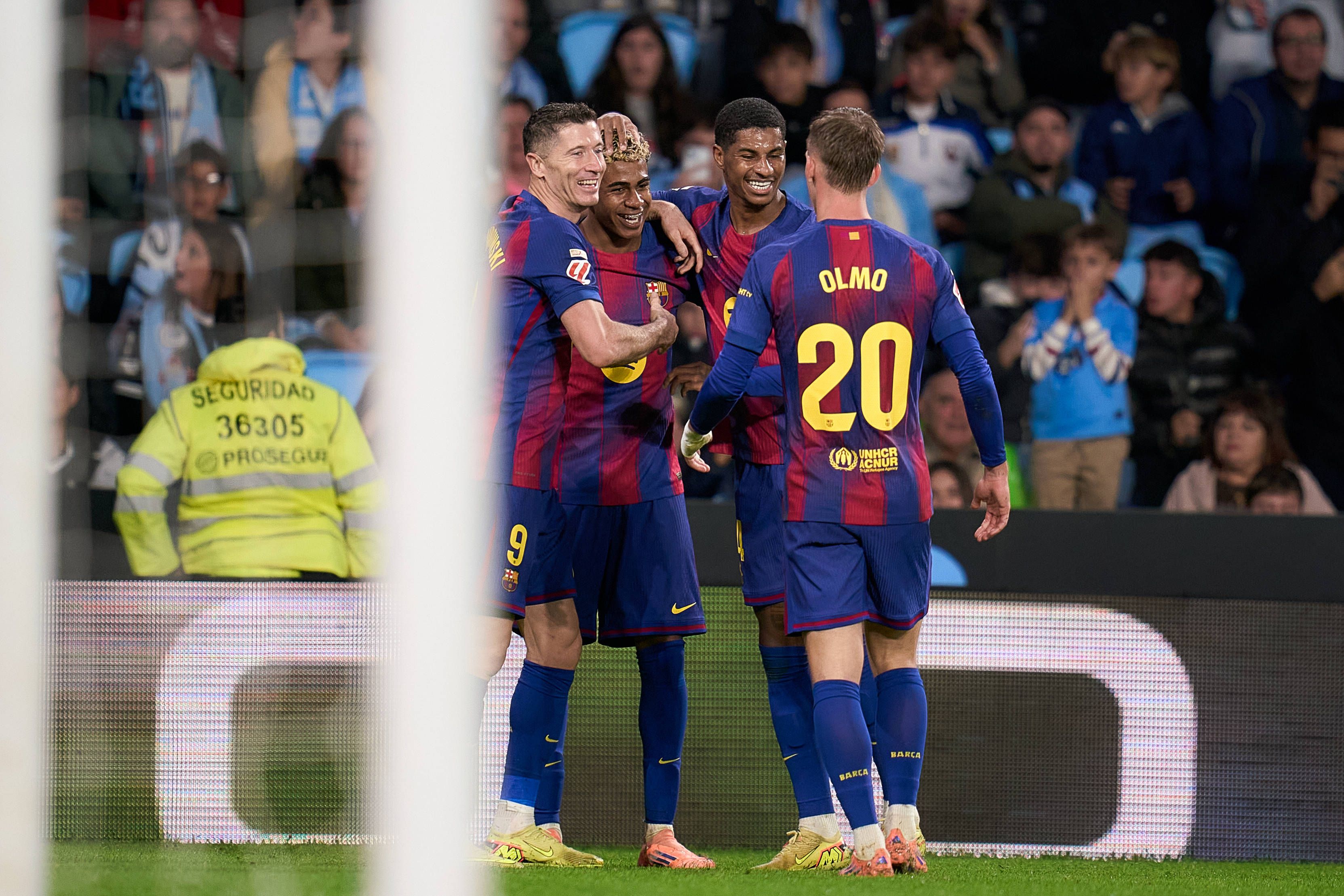 Die Barca-Superstars unter sich.